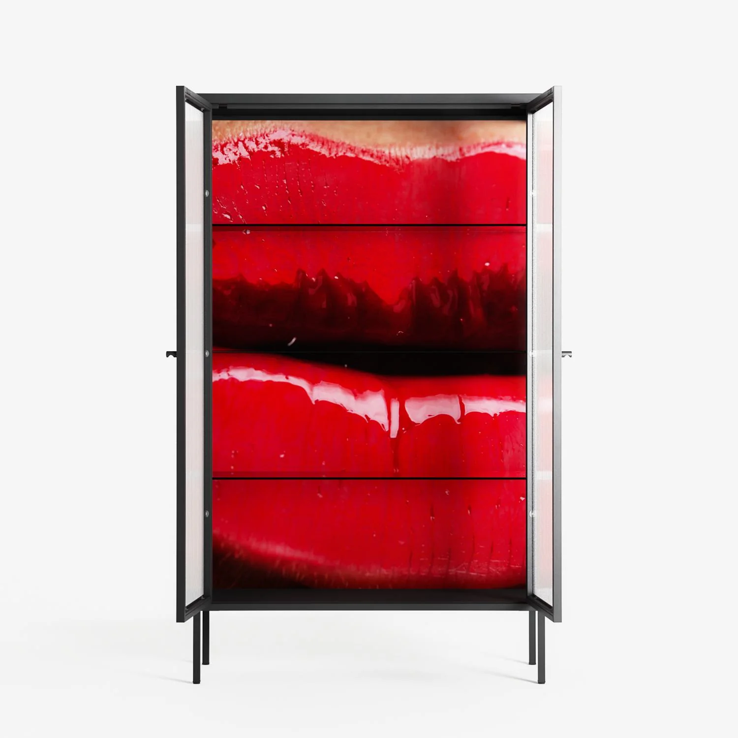 Squish - Cabinet - Nadia Ryder - Antracite - Reeded glass - Image 3