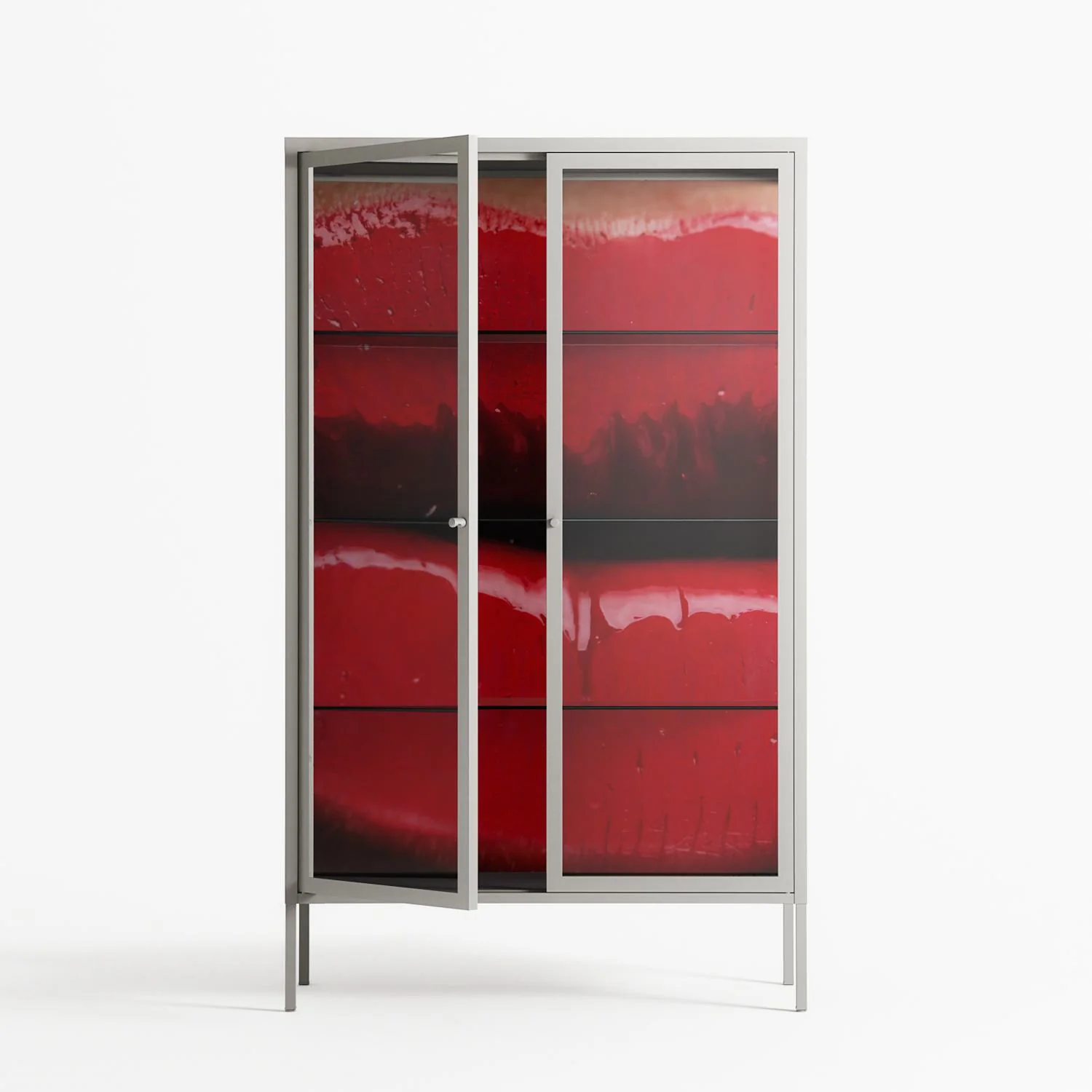 Squish - Cabinet - Nadia Ryder - Chalk - Clear glass - Image 2