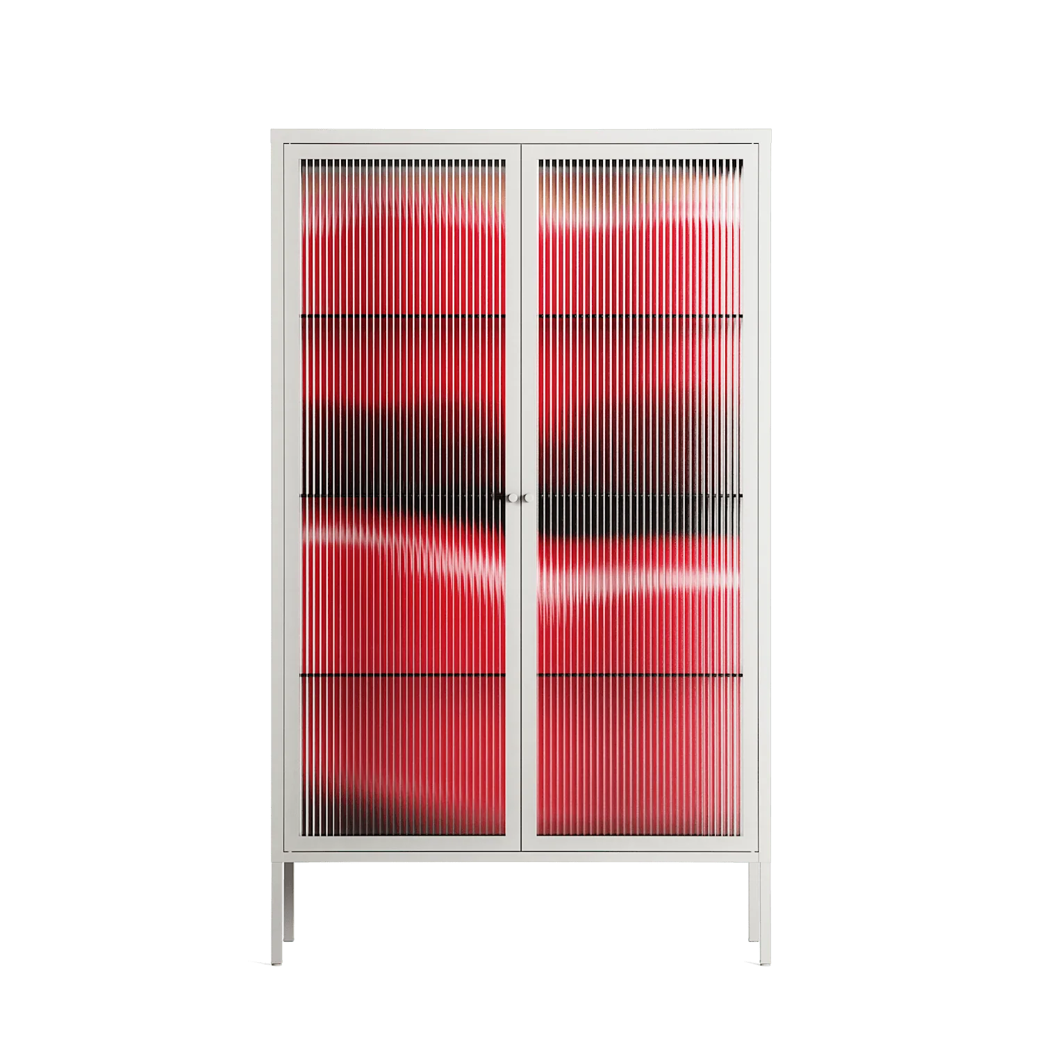 Squish - Cabinet - Nadia Ryder - Chalk - Reeded glass