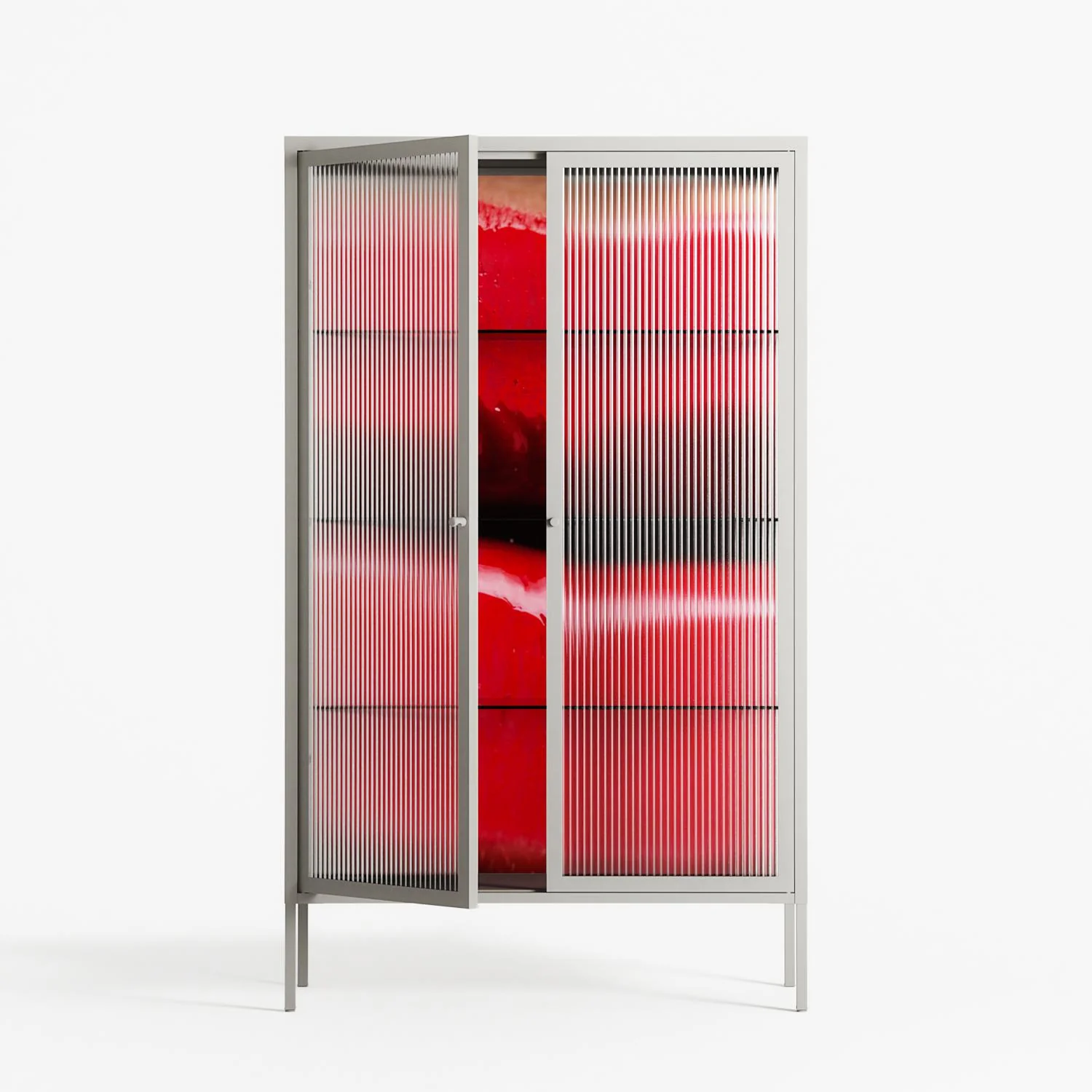 Squish - Cabinet - Nadia Ryder - Chalk - Reeded glass - Image 2