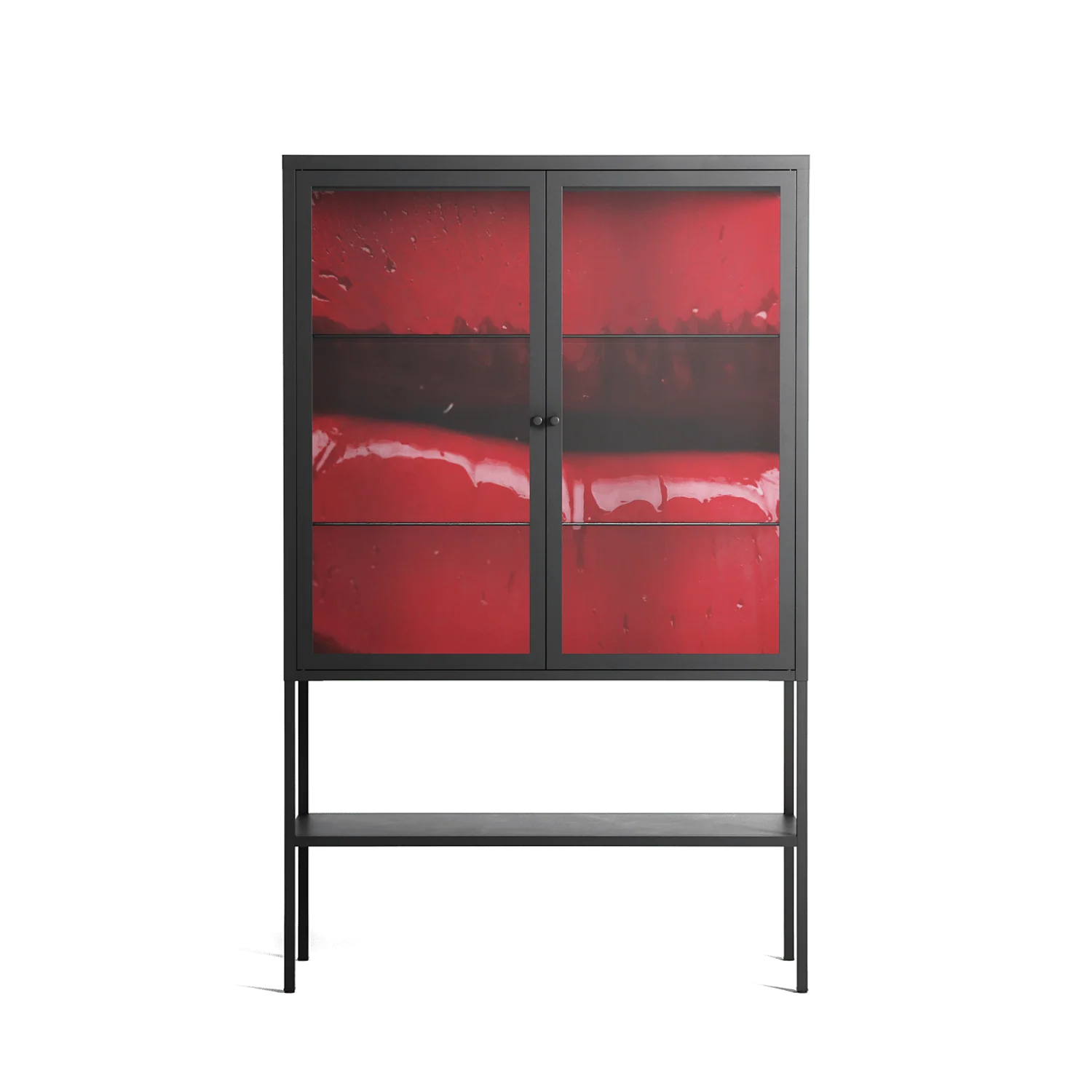 Squish - Loft Cabinet - Nadia Ryder - Antracite - Clear glass