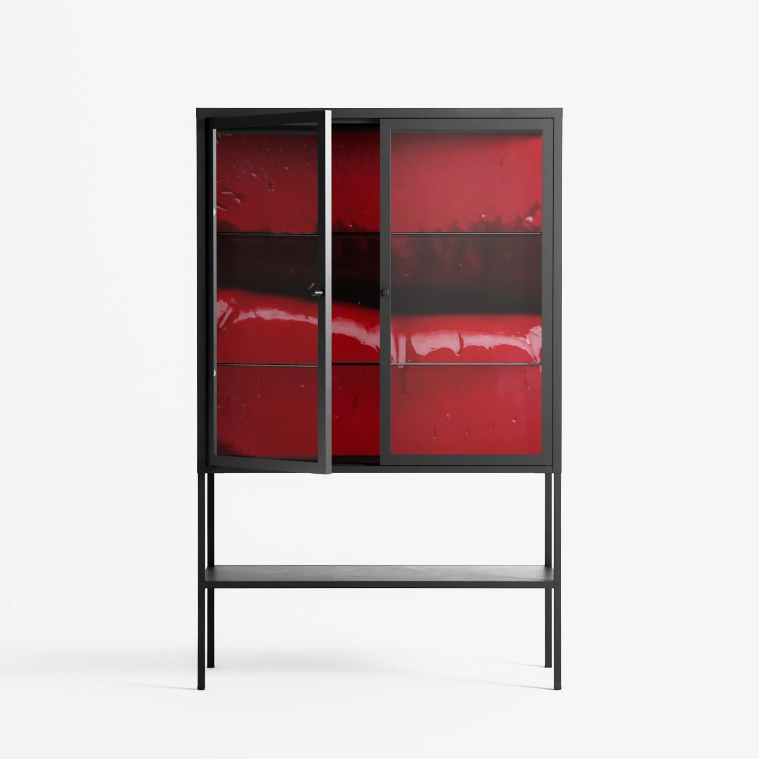 Squish - Loft Cabinet - Nadia Ryder - Antracite - Clear glass - Image 2