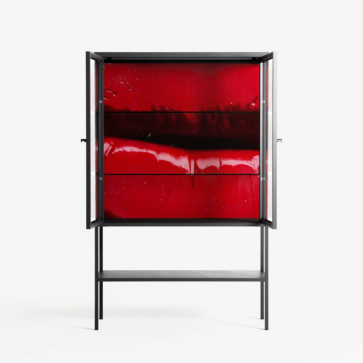Squish - Loft Cabinet - Nadia Ryder - Antracite - Clear glass - Image 3