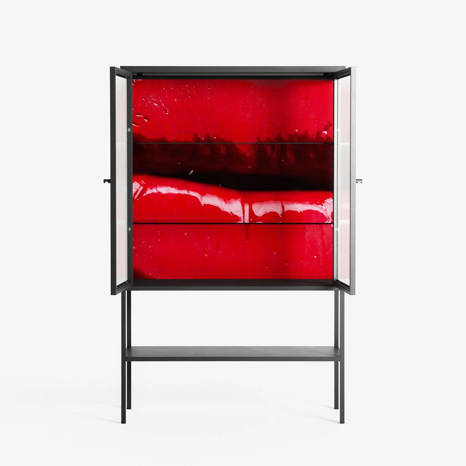 Squish - Loft Cabinet - Nadia Ryder - Antracite - Reeded glass - Image 3