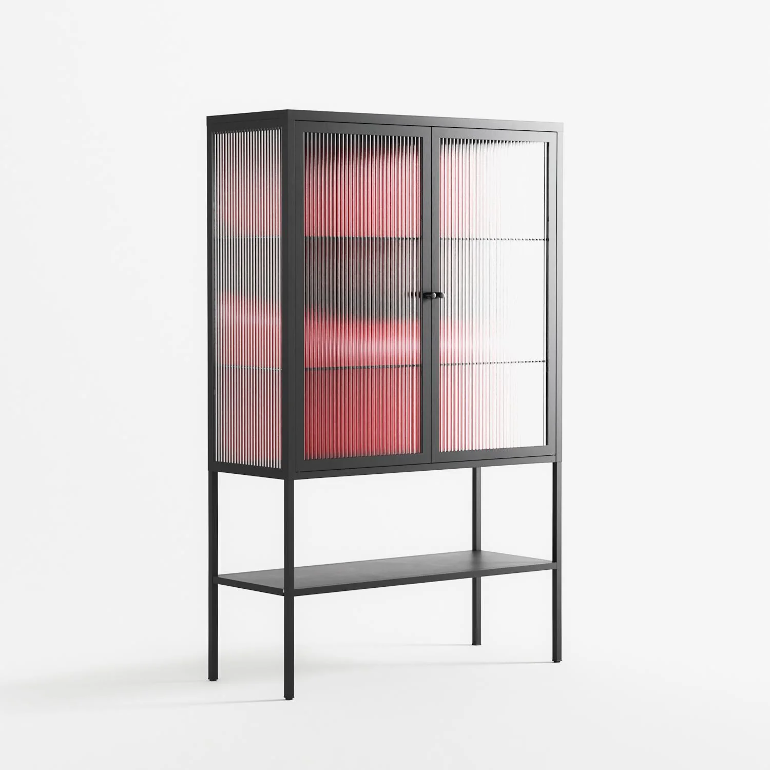 Squish - Loft Cabinet - Nadia Ryder - Antracite - Reeded glass - Image 4