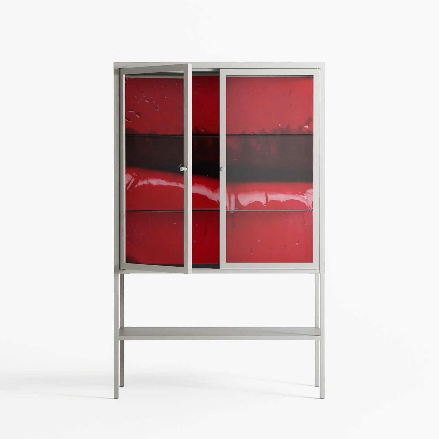 Squish - Loft Cabinet - Nadia Ryder - Chalk - Clear glass - Image 2