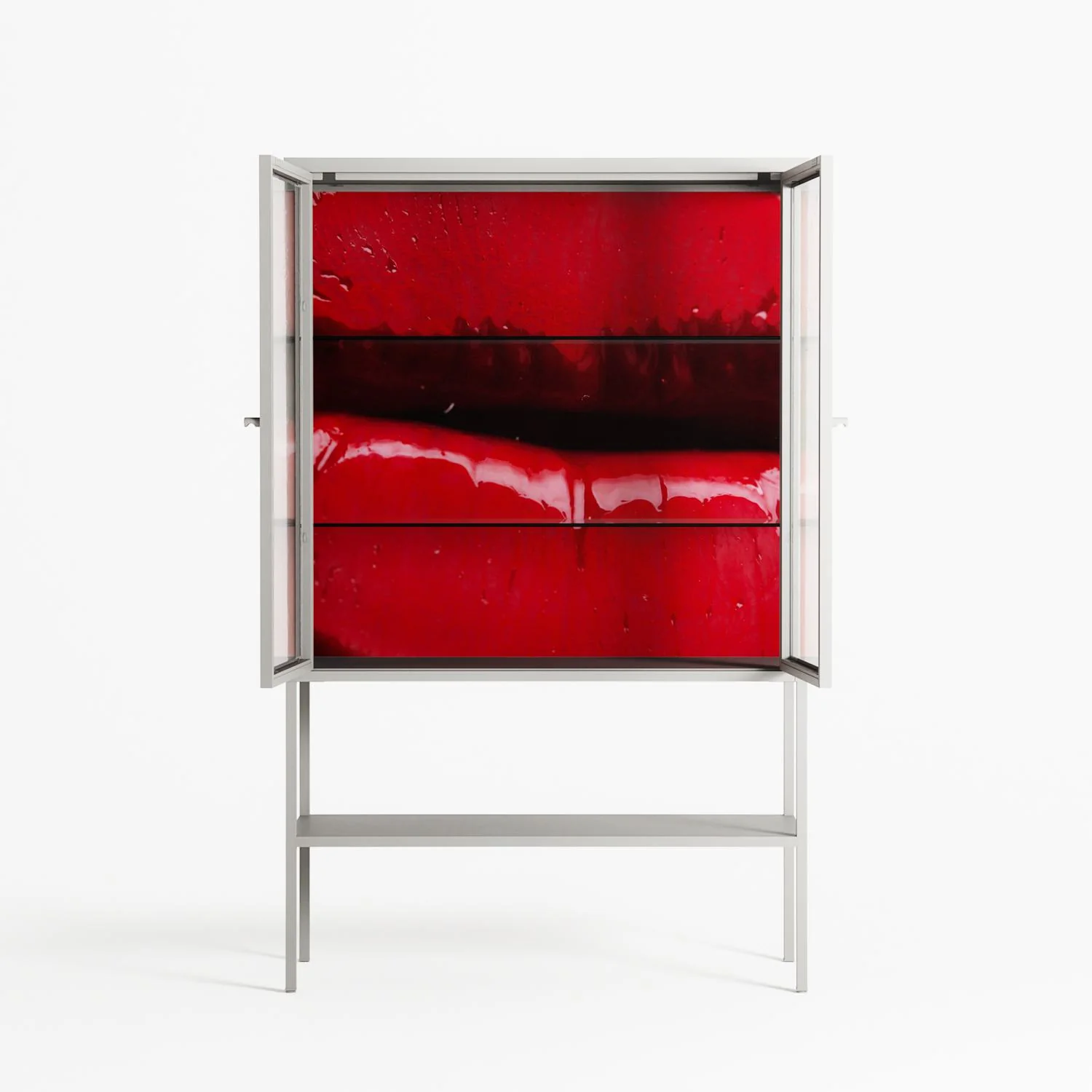 Squish - Loft Cabinet - Nadia Ryder - Chalk - Clear glass - Image 3