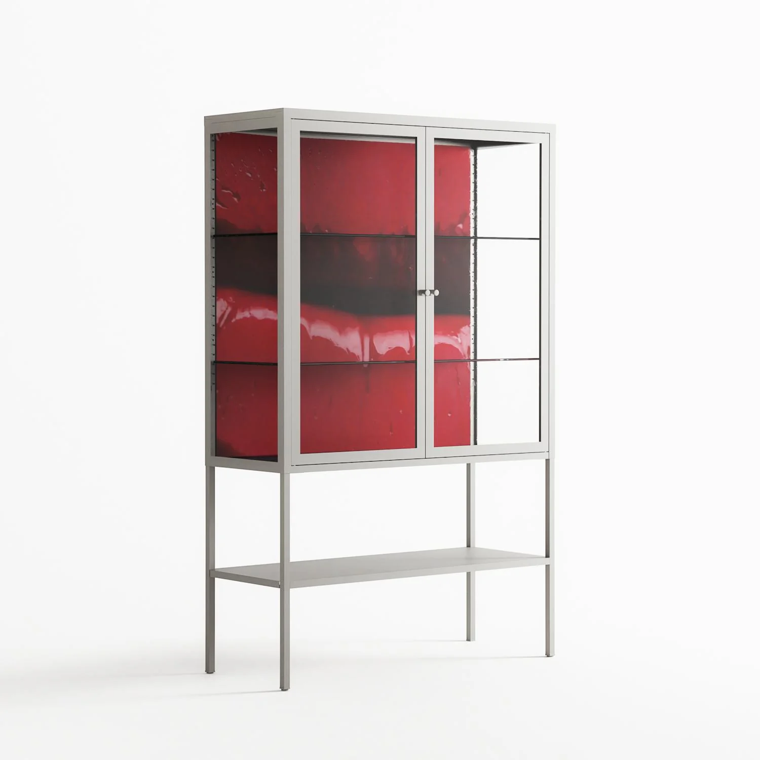 Squish - Loft Cabinet - Nadia Ryder - Chalk - Clear glass - Image 4
