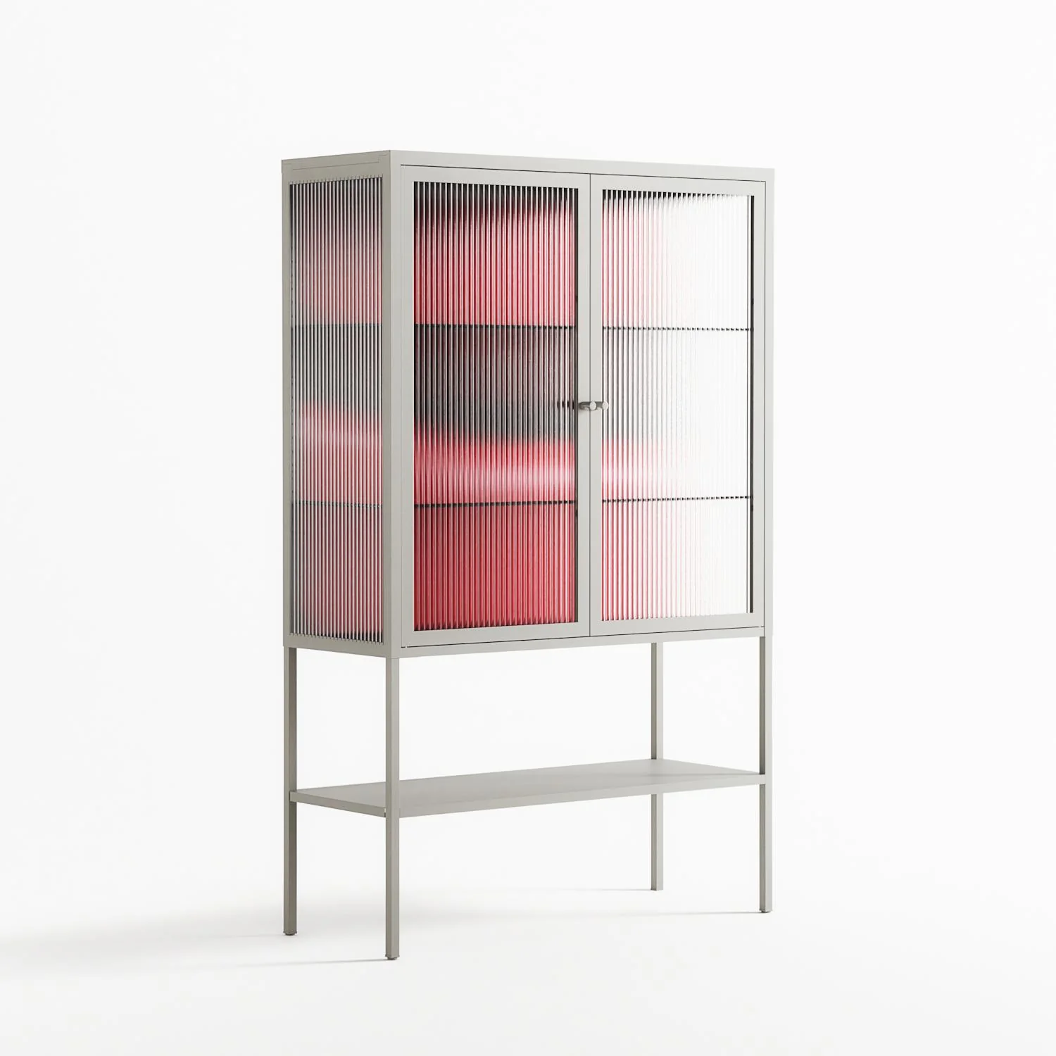Squish - Loft Cabinet - Nadia Ryder - Chalk - Reeded glass - Image 4