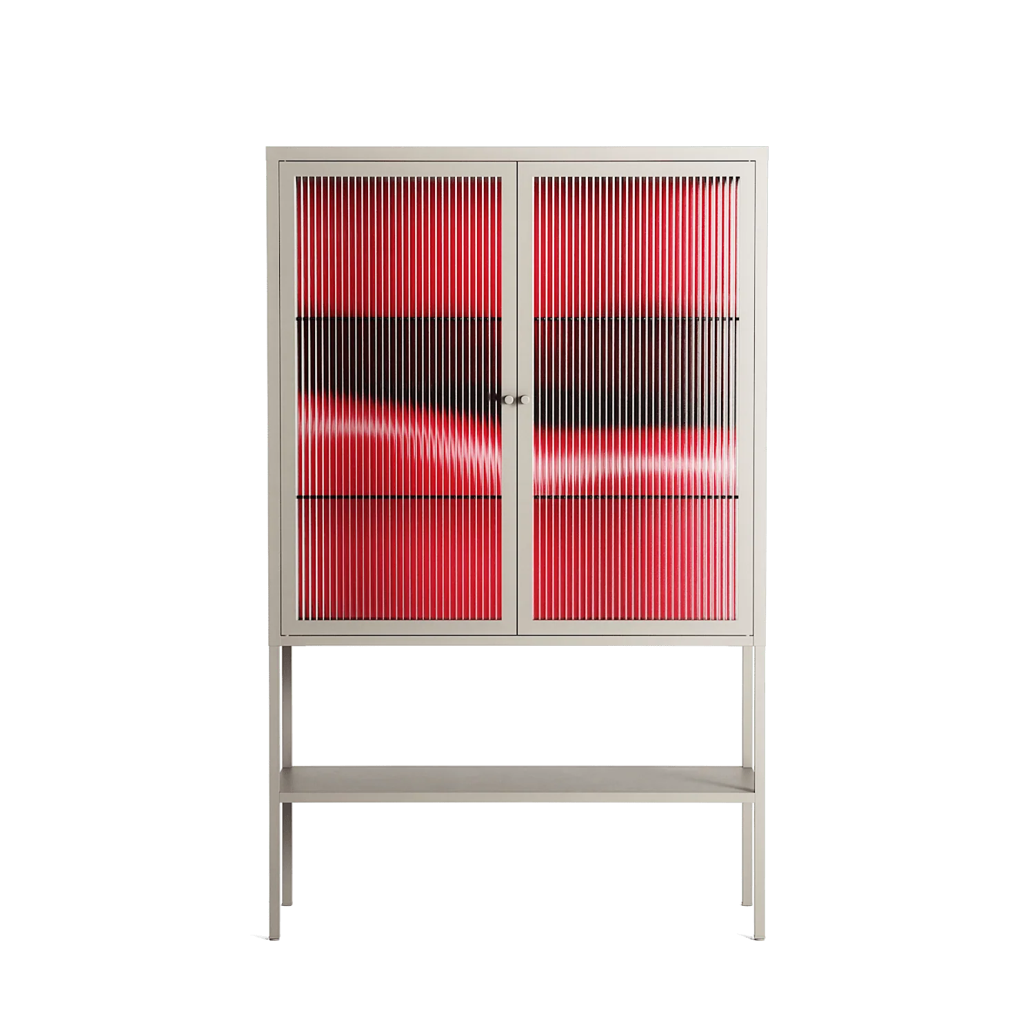 Squish - Loft Cabinet - Nadia Ryder - Pebble - Reeded glass