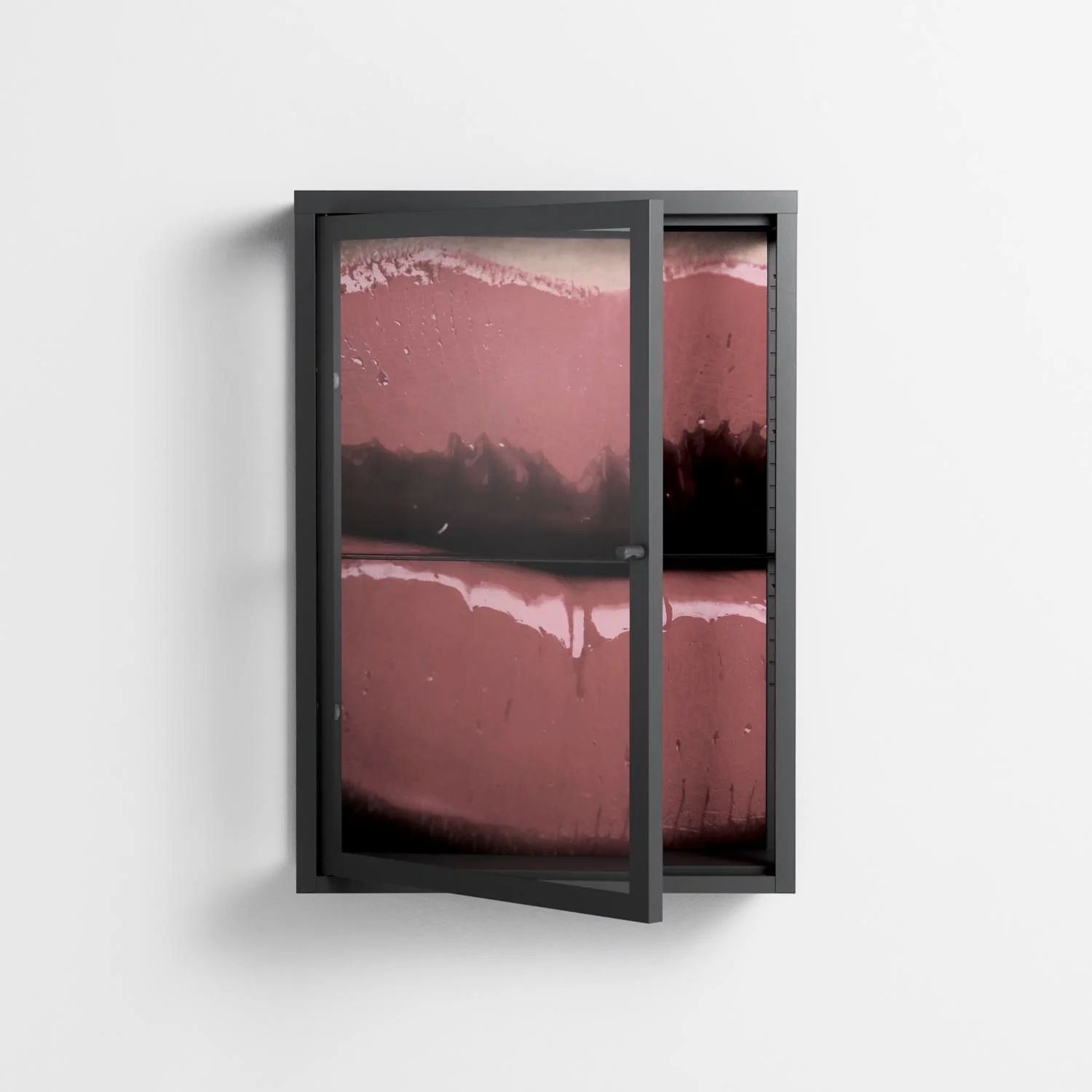 Squish - Wall Cabinet - Nadia Ryder - Antracite - Clear glass - Image 2