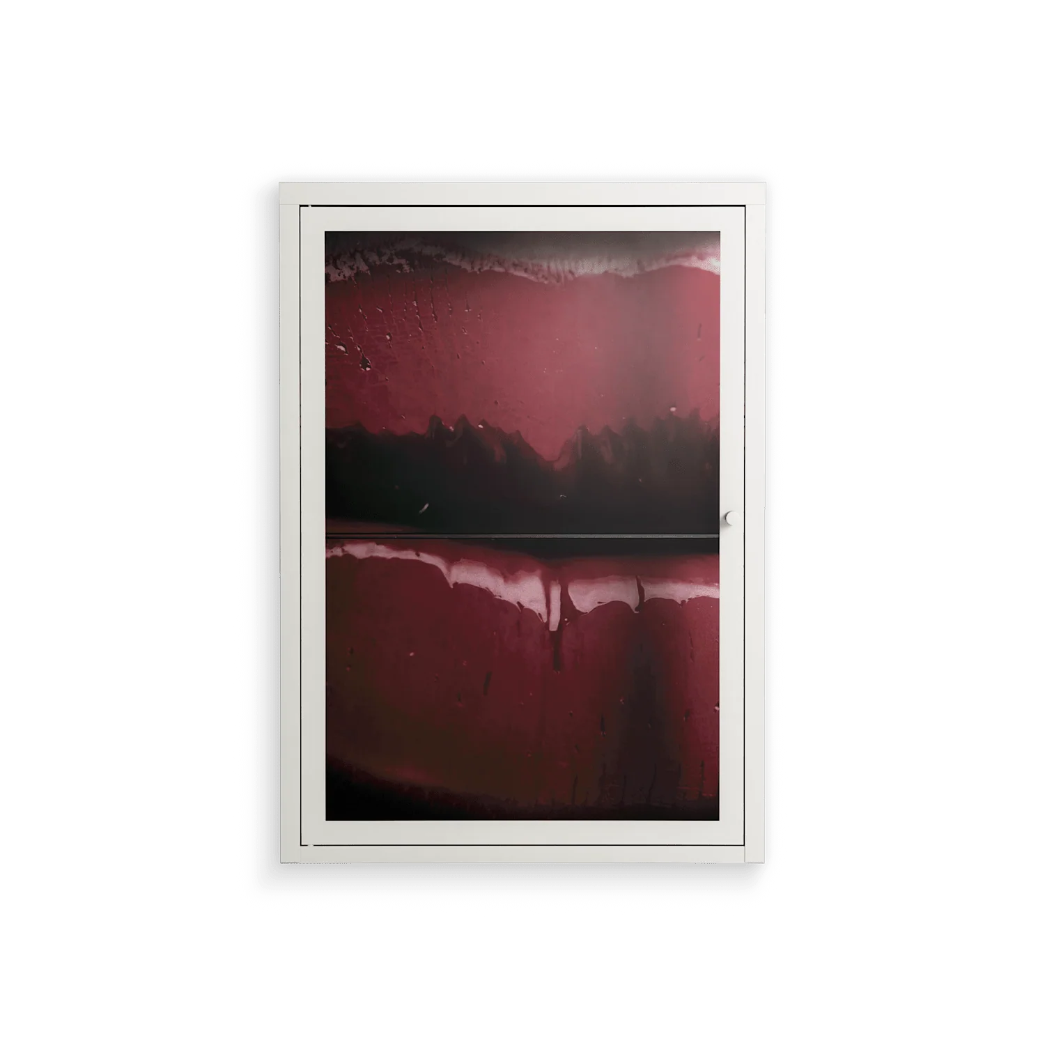 Squish - Wall Cabinet - Nadia Ryder - Chalk - Clear glass