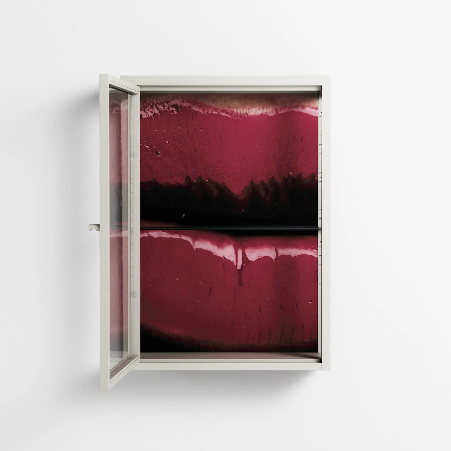 Squish - Wall Cabinet - Nadia Ryder - Chalk - Clear glass - Image 3