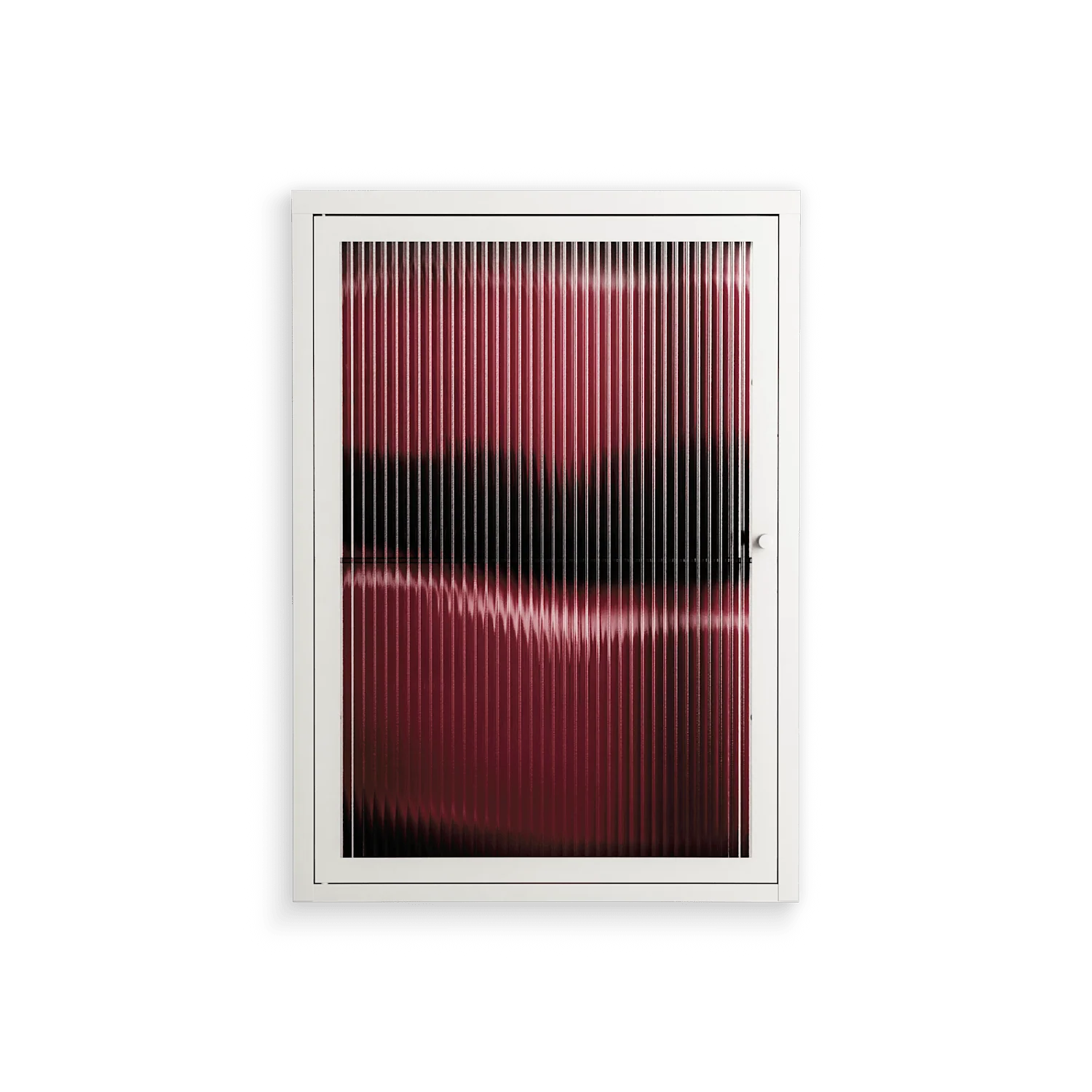 Squish - Wall Cabinet - Nadia Ryder - Chalk - Reeded glass