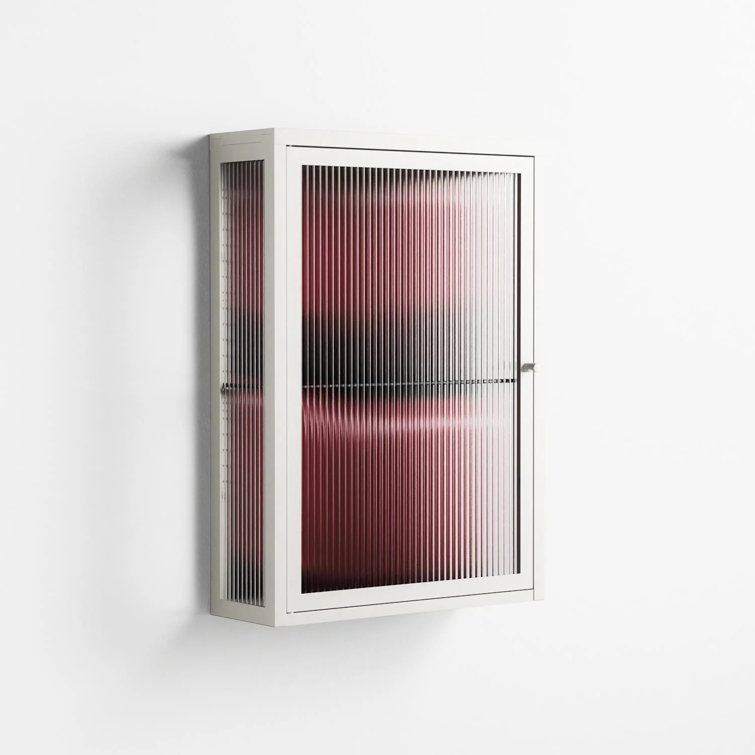 Squish - Wall Cabinet - Nadia Ryder - Chalk - Reeded glass - Image 4
