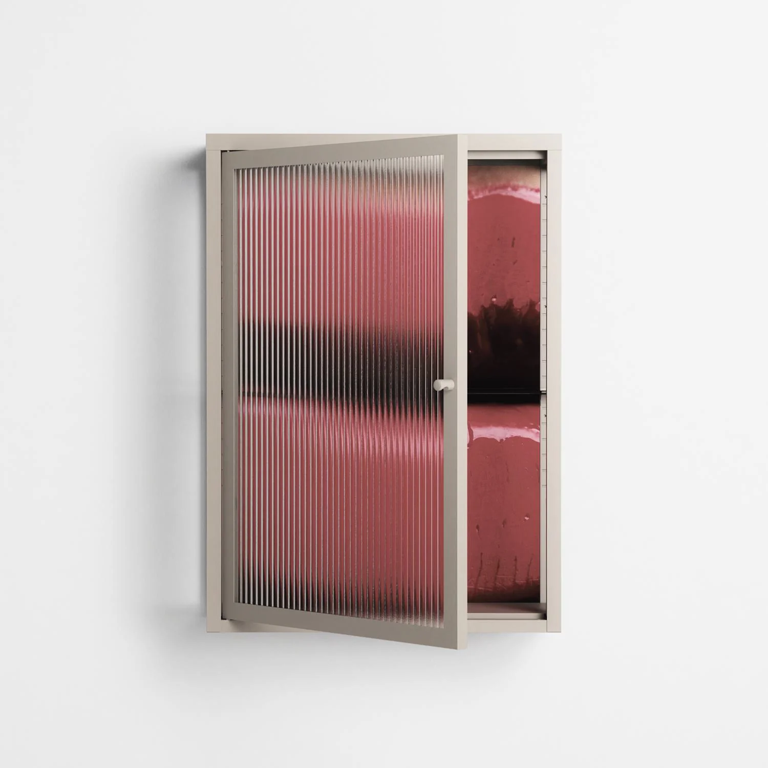 Squish - Wall Cabinet - Nadia Ryder - Pebble - Reeded glass - Image 2