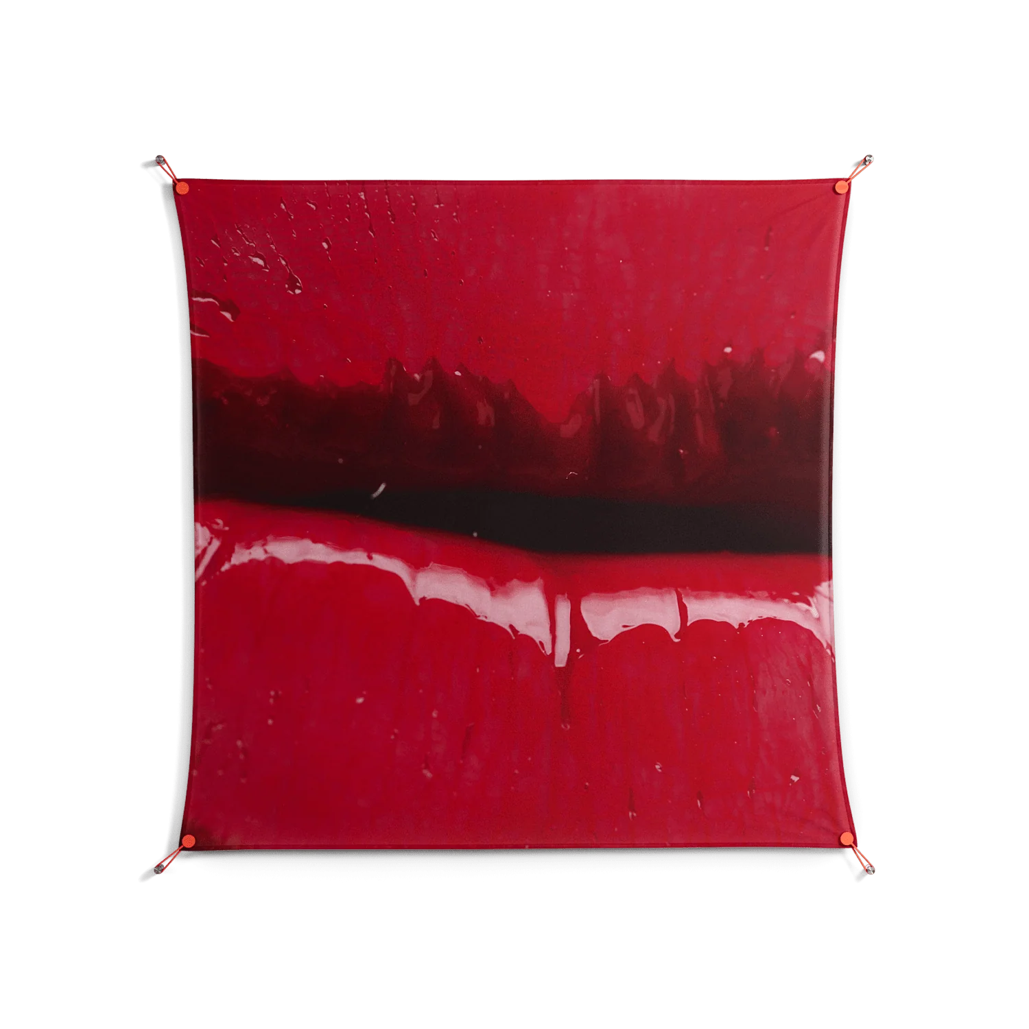 Squish - Work On Wall - Nadia Ryder - Orange - 140 x 140 cm