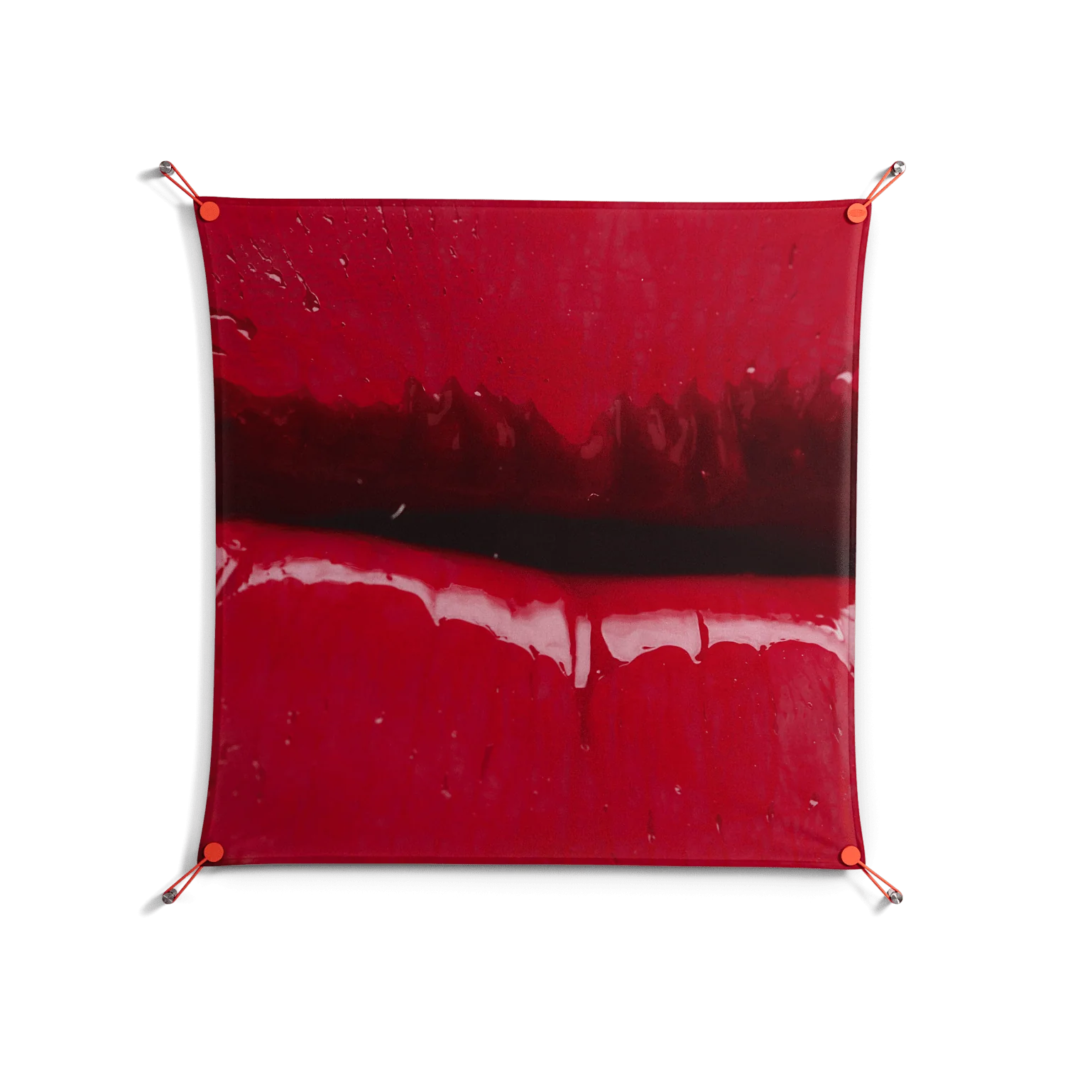 Squish - Work On Wall - Nadia Ryder - Orange - 90 x 90 cm