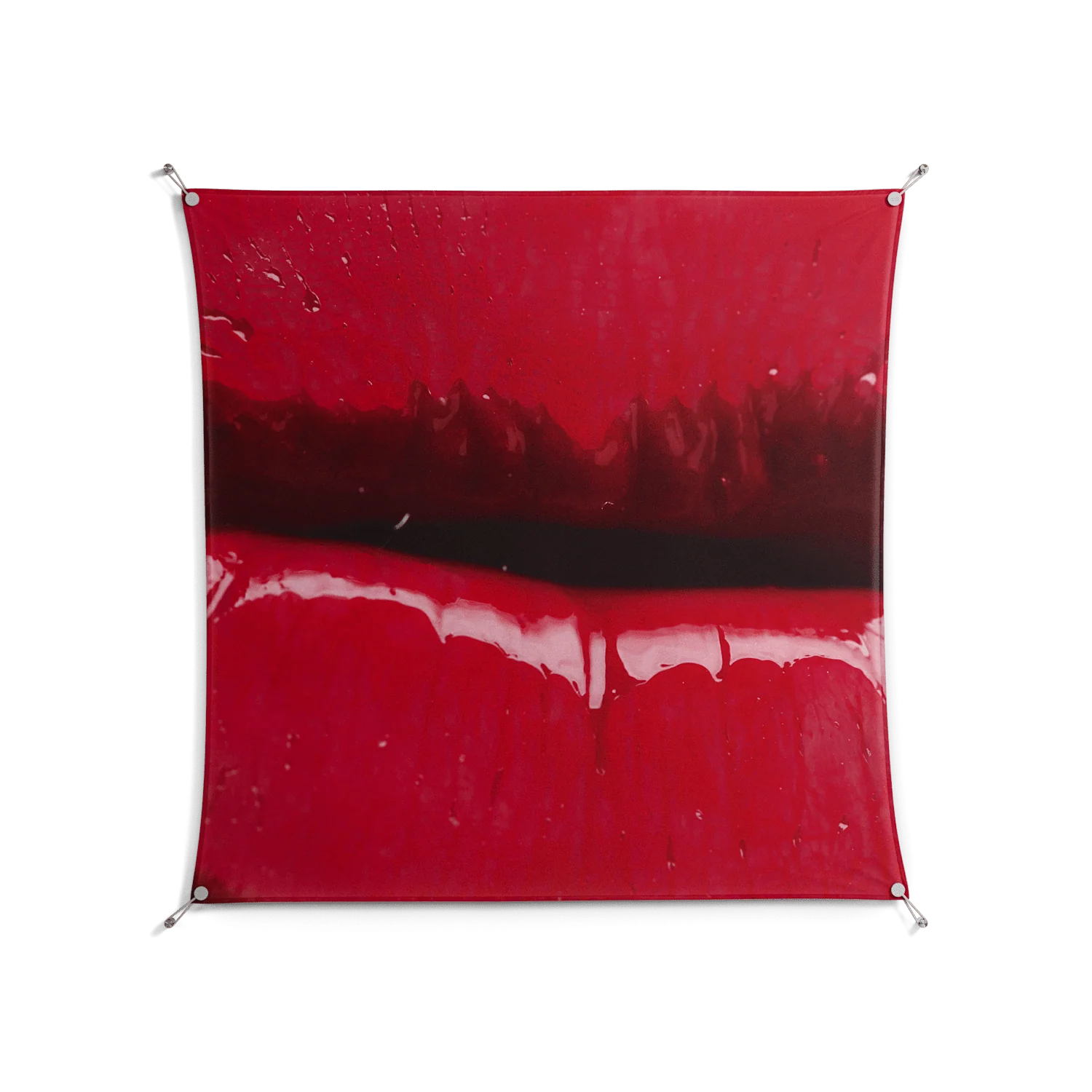 Squish - Work On Wall - Nadia Ryder - Silver - 140 x 140 cm