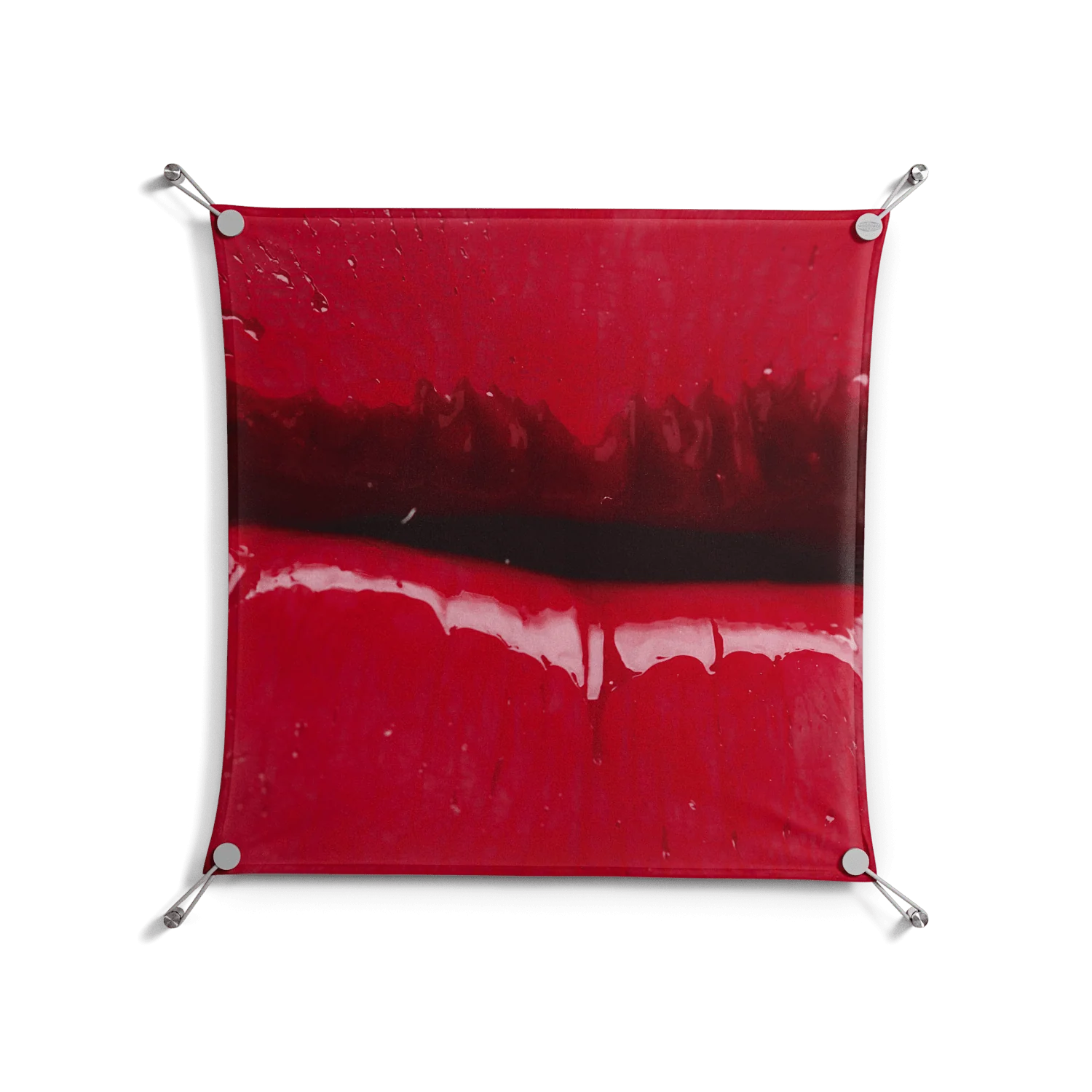 Squish - Work On Wall - Nadia Ryder - Silver - 70 x 70 cm