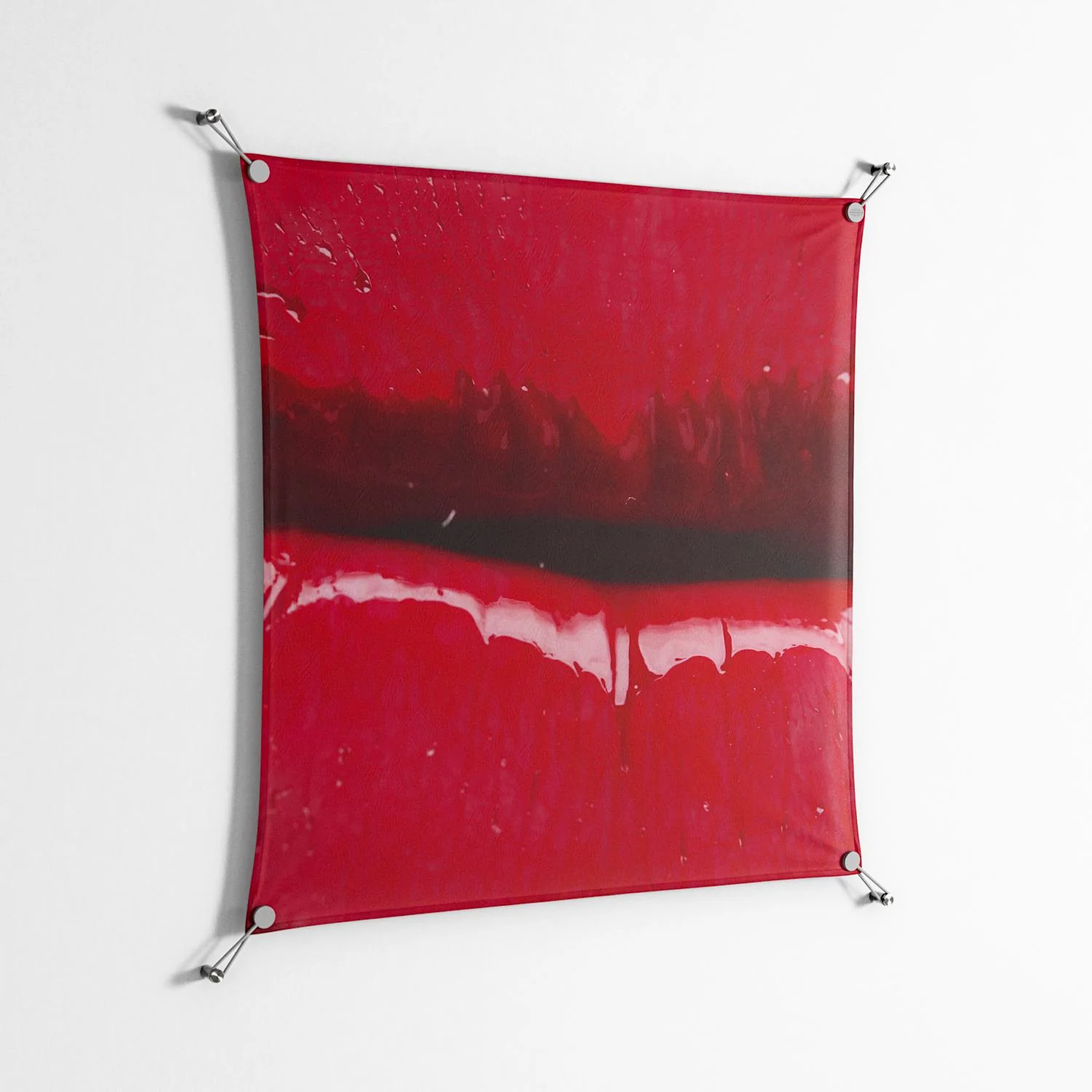 Squish - Work On Wall - Nadia Ryder - Silver - 90 x 90 cm - Image 2