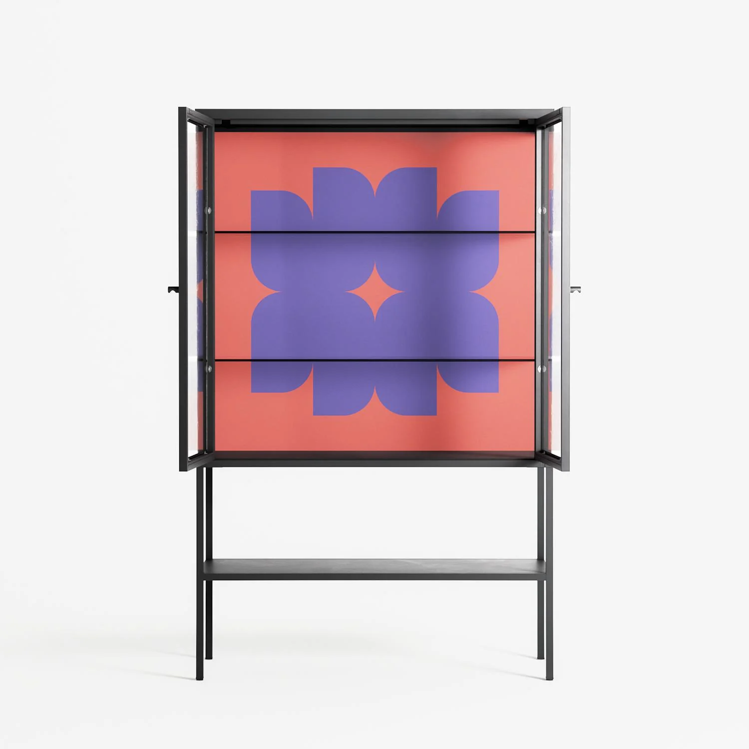 Stella - Loft Cabinet - Linus Lohoff - Antracite - Clear glass - Image 3