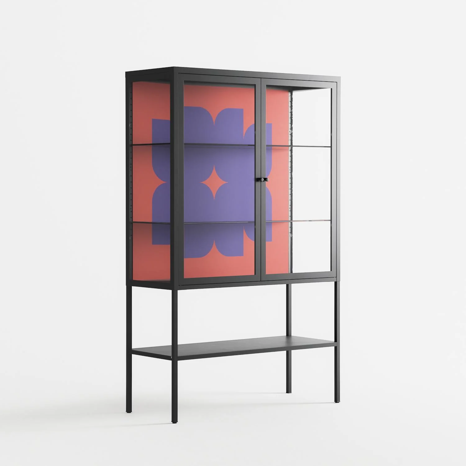 Stella - Loft Cabinet - Linus Lohoff - Antracite - Clear glass - Image 4