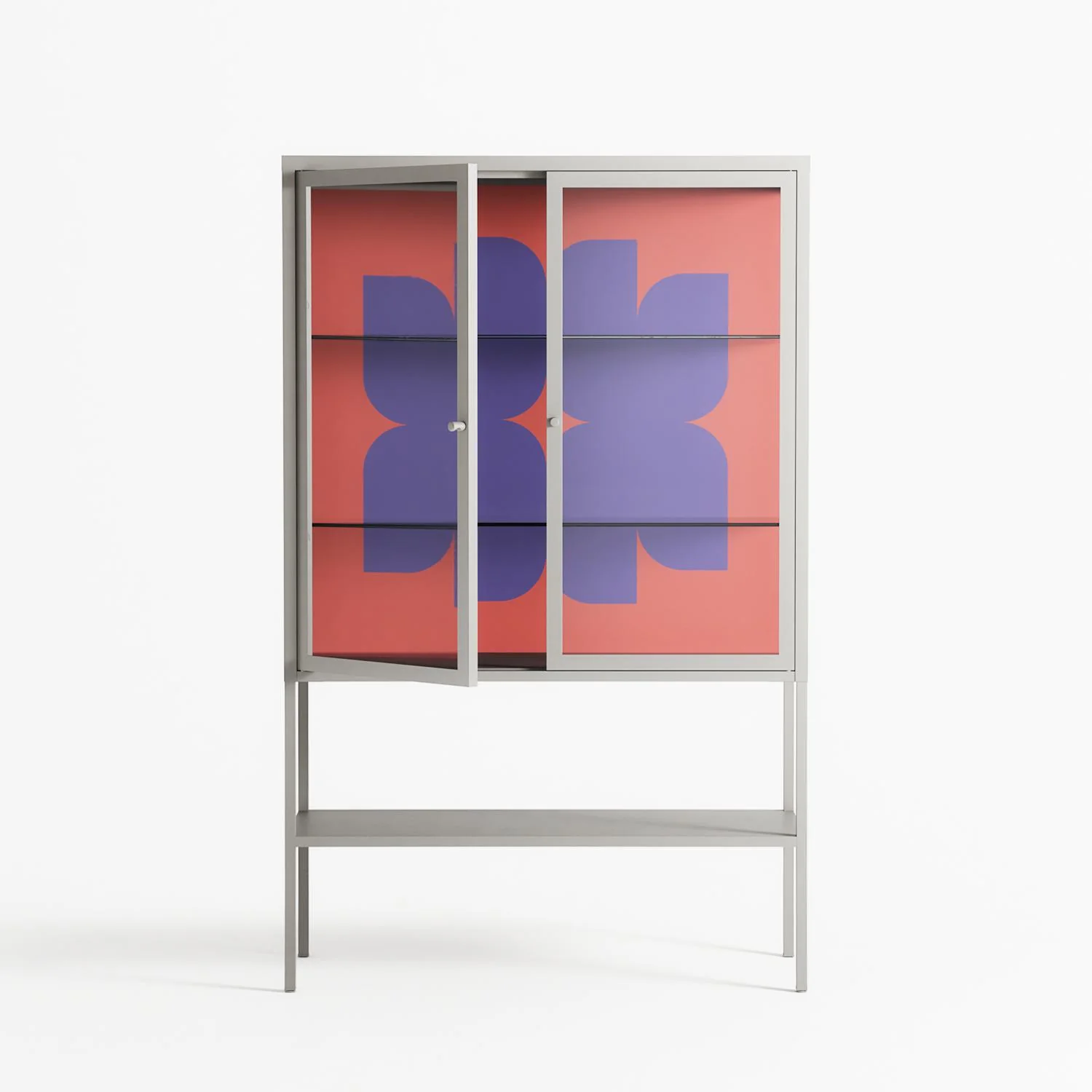 Stella - Loft Cabinet - Linus Lohoff - Chalk - Clear glass - Image 2