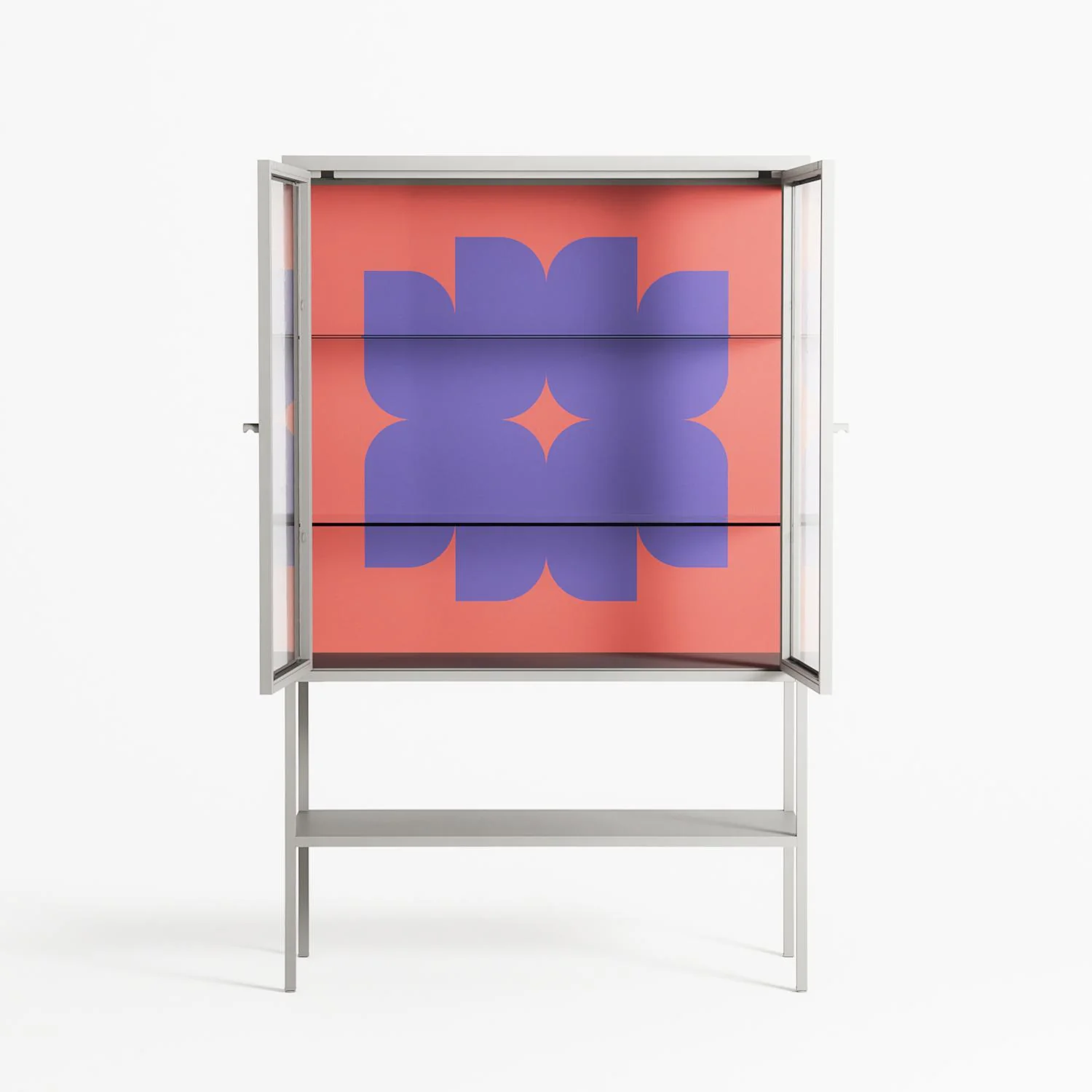 Stella - Loft Cabinet - Linus Lohoff - Chalk - Clear glass - Image 3