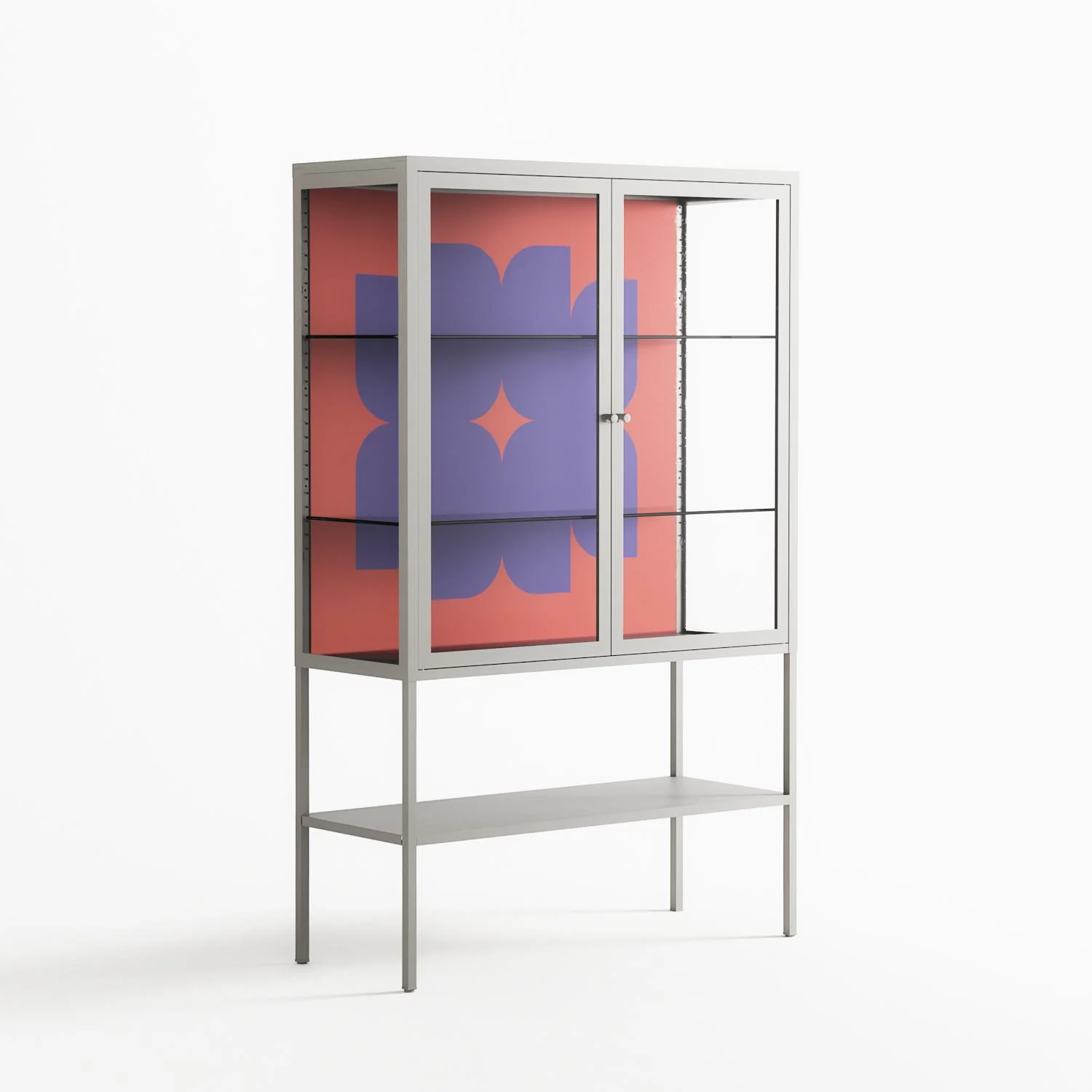 Stella - Loft Cabinet - Linus Lohoff - Chalk - Clear glass - Image 4