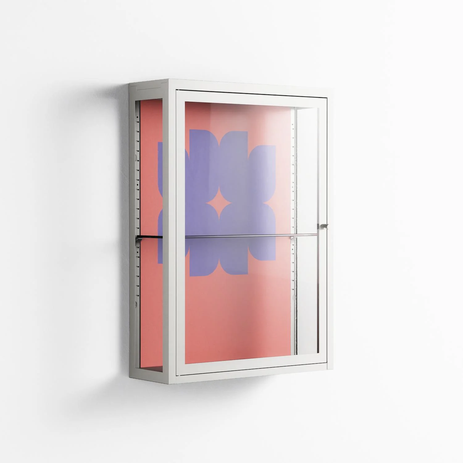 Stella - Wall Cabinet - Linus Lohoff - Chalk - Clear glass - Image 4