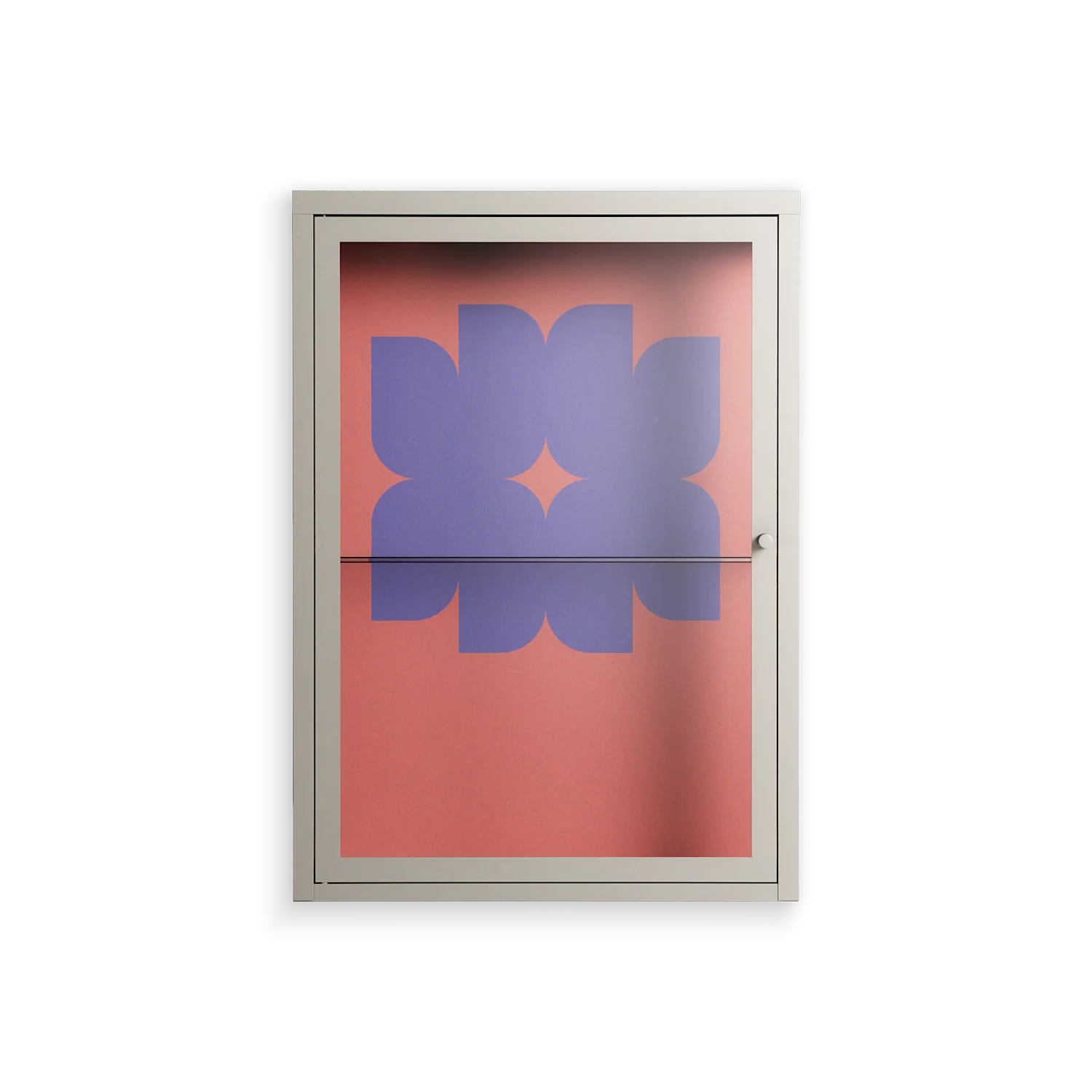 Stella - Wall Cabinet - Linus Lohoff - Pebble - Clear glass