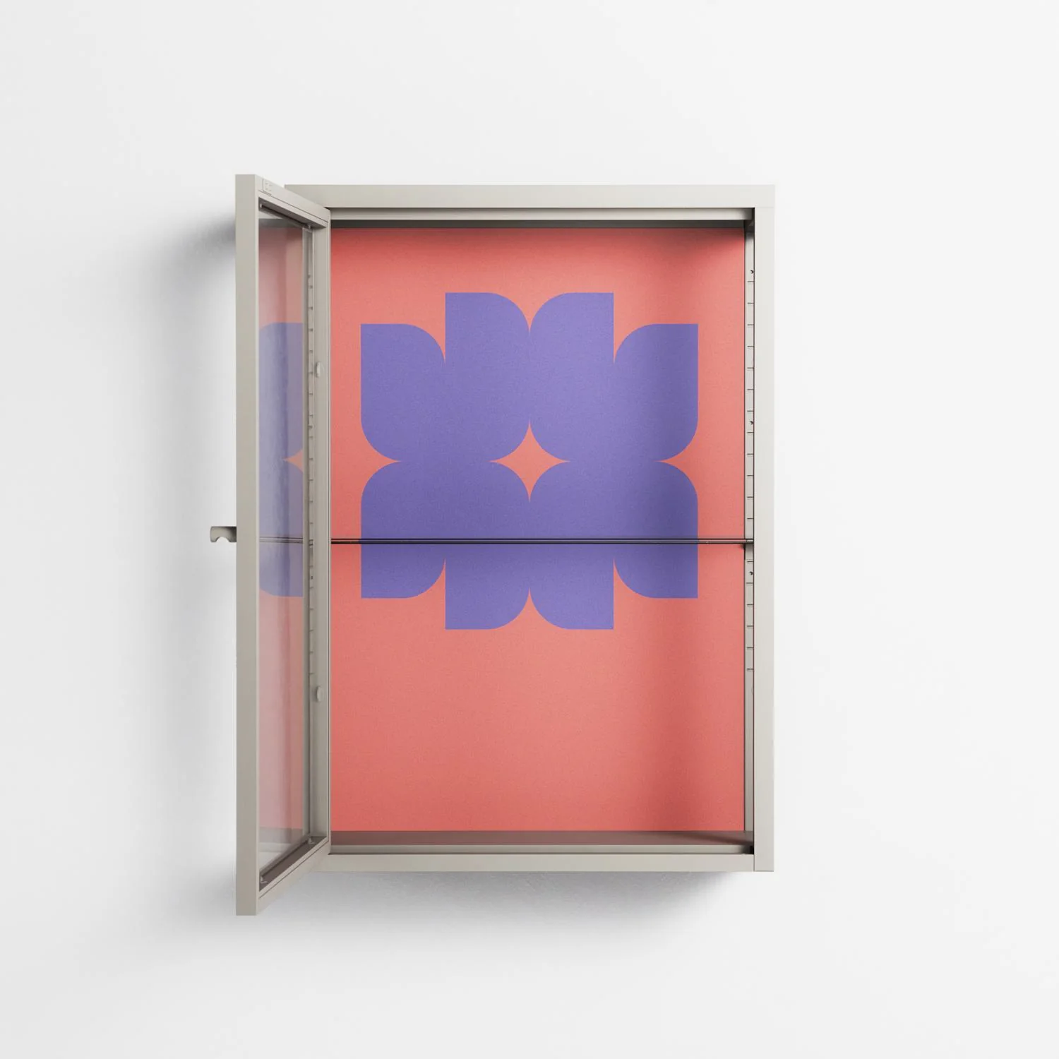 Stella - Wall Cabinet - Linus Lohoff - Pebble - Clear glass - Image 3