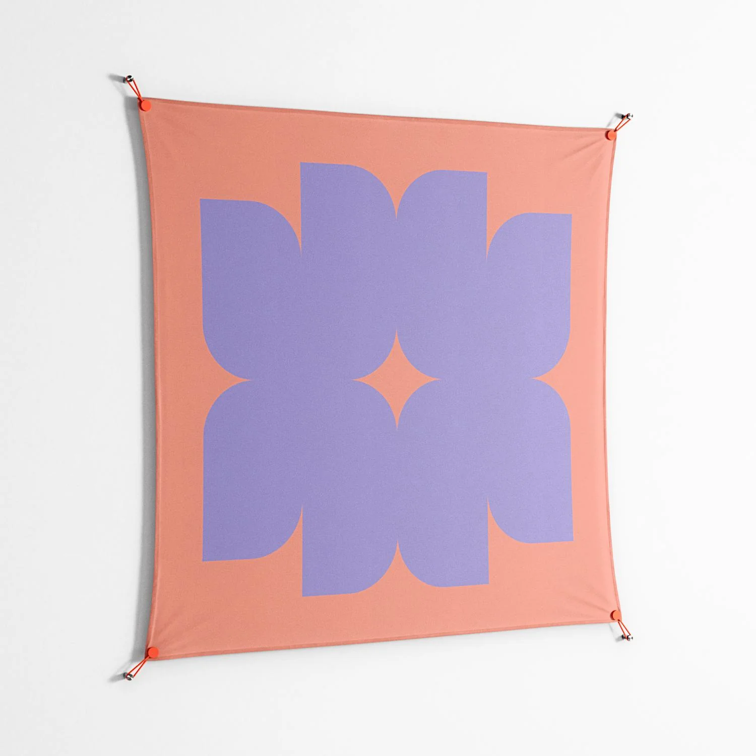 Stella - Work On Wall - Linus Lohoff - Orange - 140 x 140 cm - Image 2