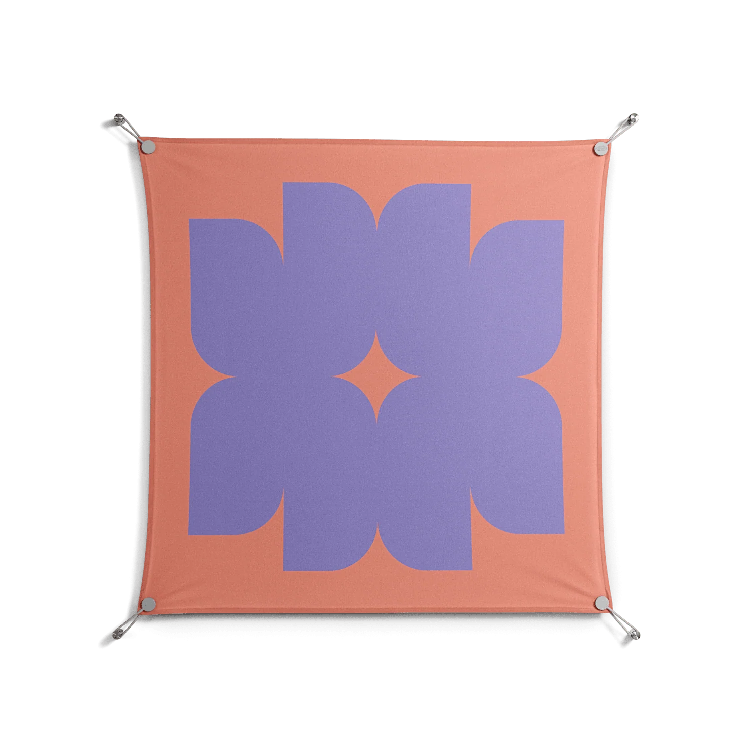 Stella - Work On Wall - Linus Lohoff - Silver - 90 x 90 cm