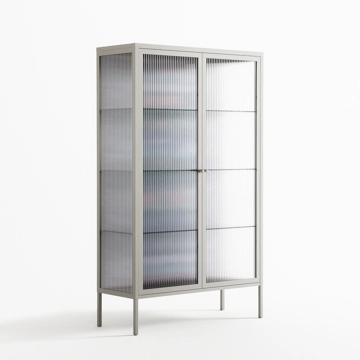 Sunbrother 2 - Cabinet - Nick Liefhebber - Chalk - Reeded glass - Image 4