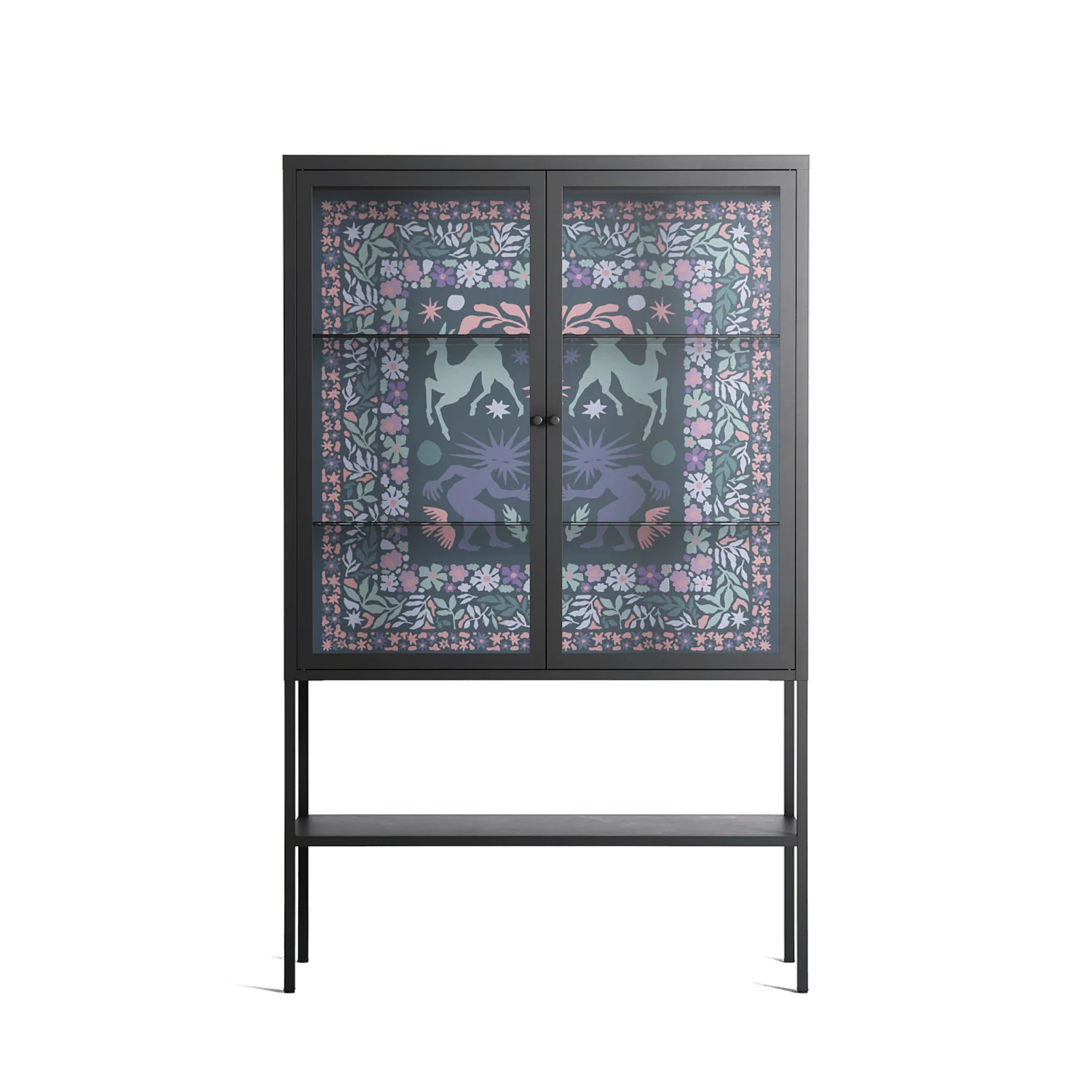 Sunbrother 2 - Loft Cabinet - Nick Liefhebber - Antracite - Clear glass
