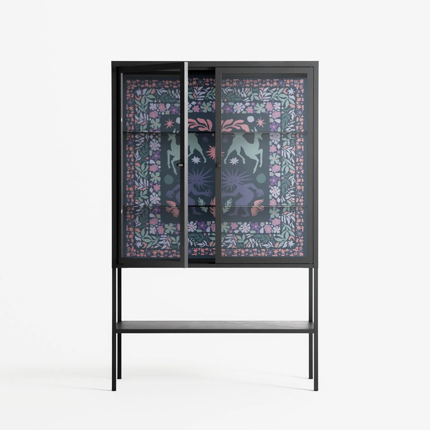 Sunbrother 2 - Loft Cabinet - Nick Liefhebber - Antracite - Clear glass - Image 2