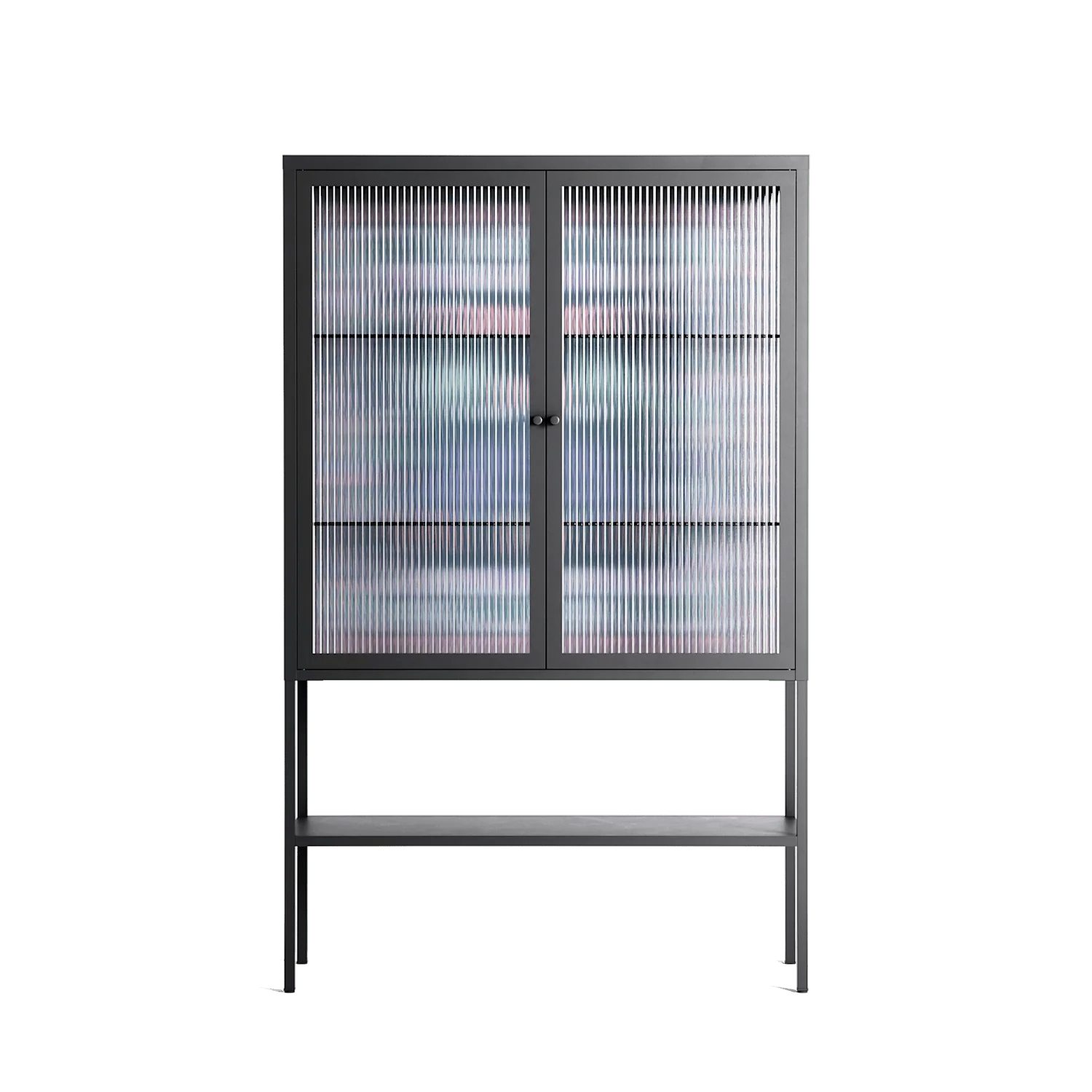 Sunbrother 2 - Loft Cabinet - Nick Liefhebber - Antracite - Reeded glass
