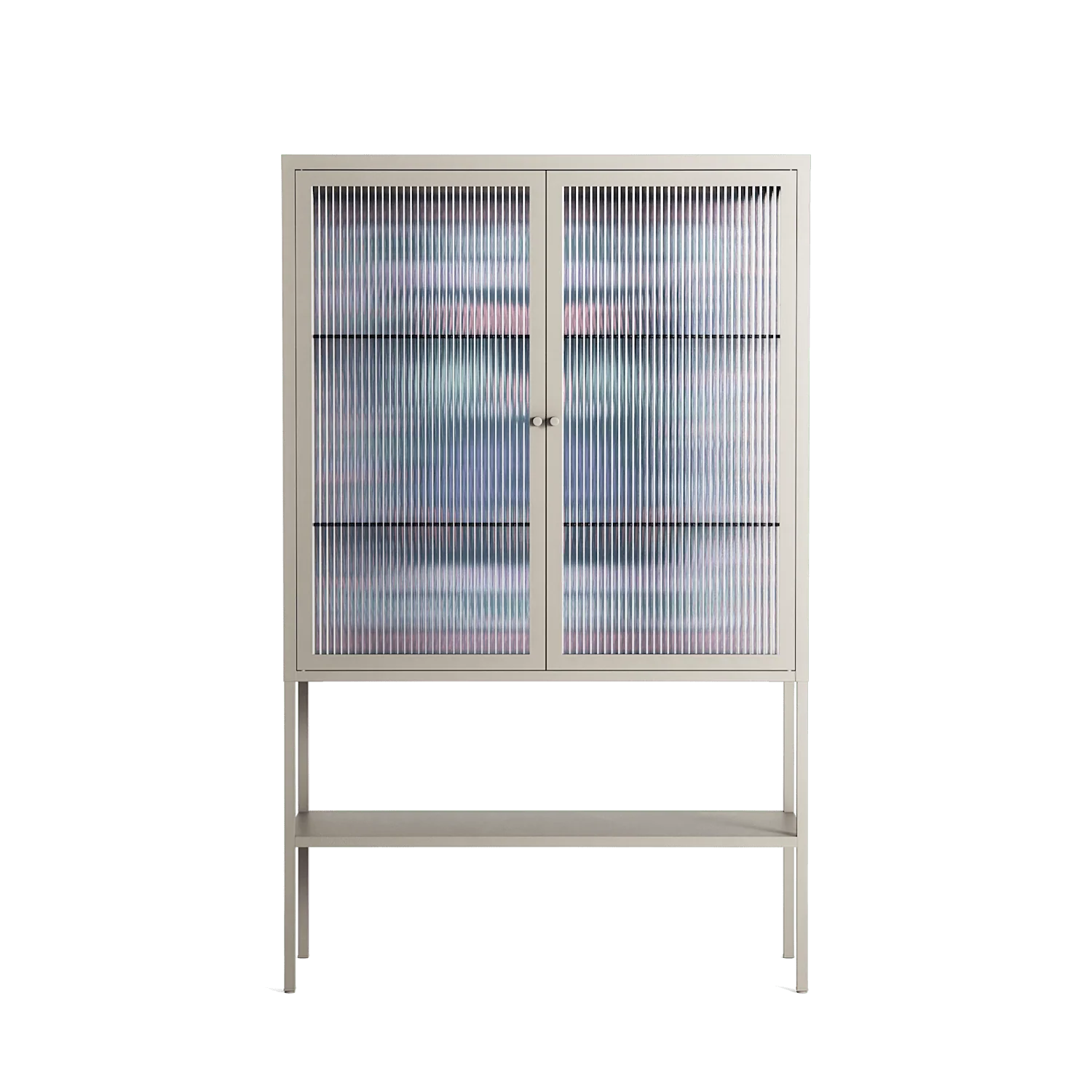 Sunbrother 2 - Loft Cabinet - Nick Liefhebber - Pebble - Reeded glass