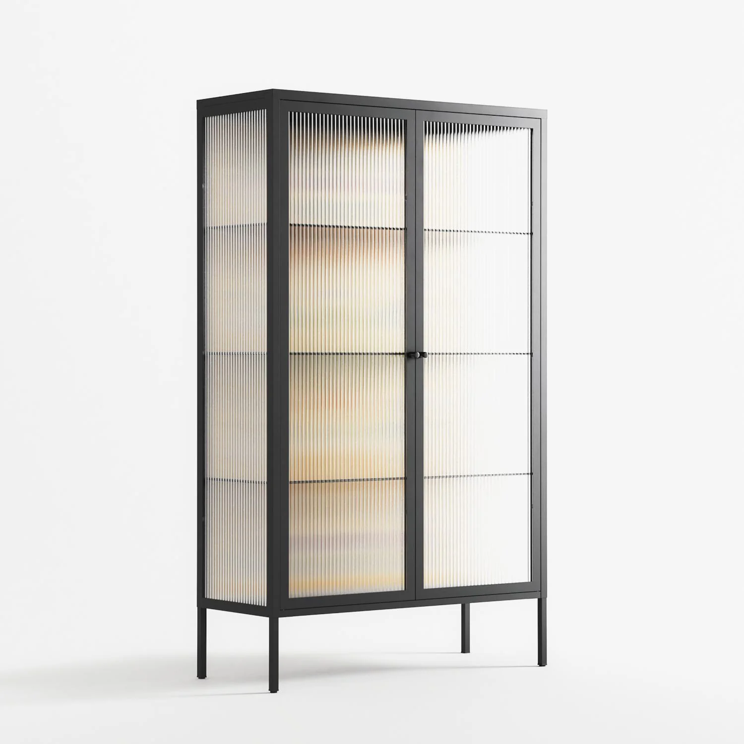 Sunbrother 3 - Cabinet - Nick Liefhebber - Antracite - Reeded glass - Image 4