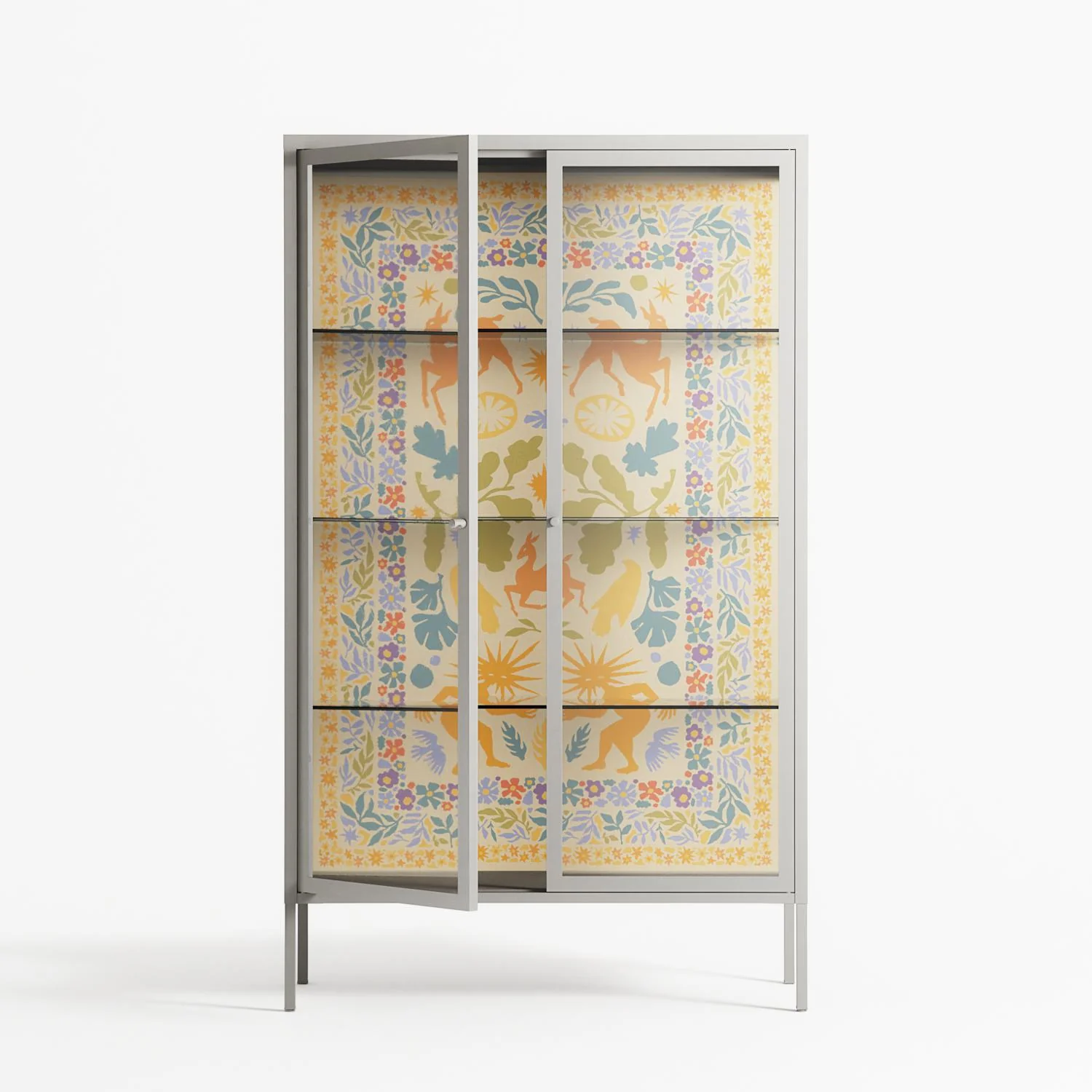 Sunbrother 3 - Cabinet - Nick Liefhebber - Chalk - Clear glass - Image 2