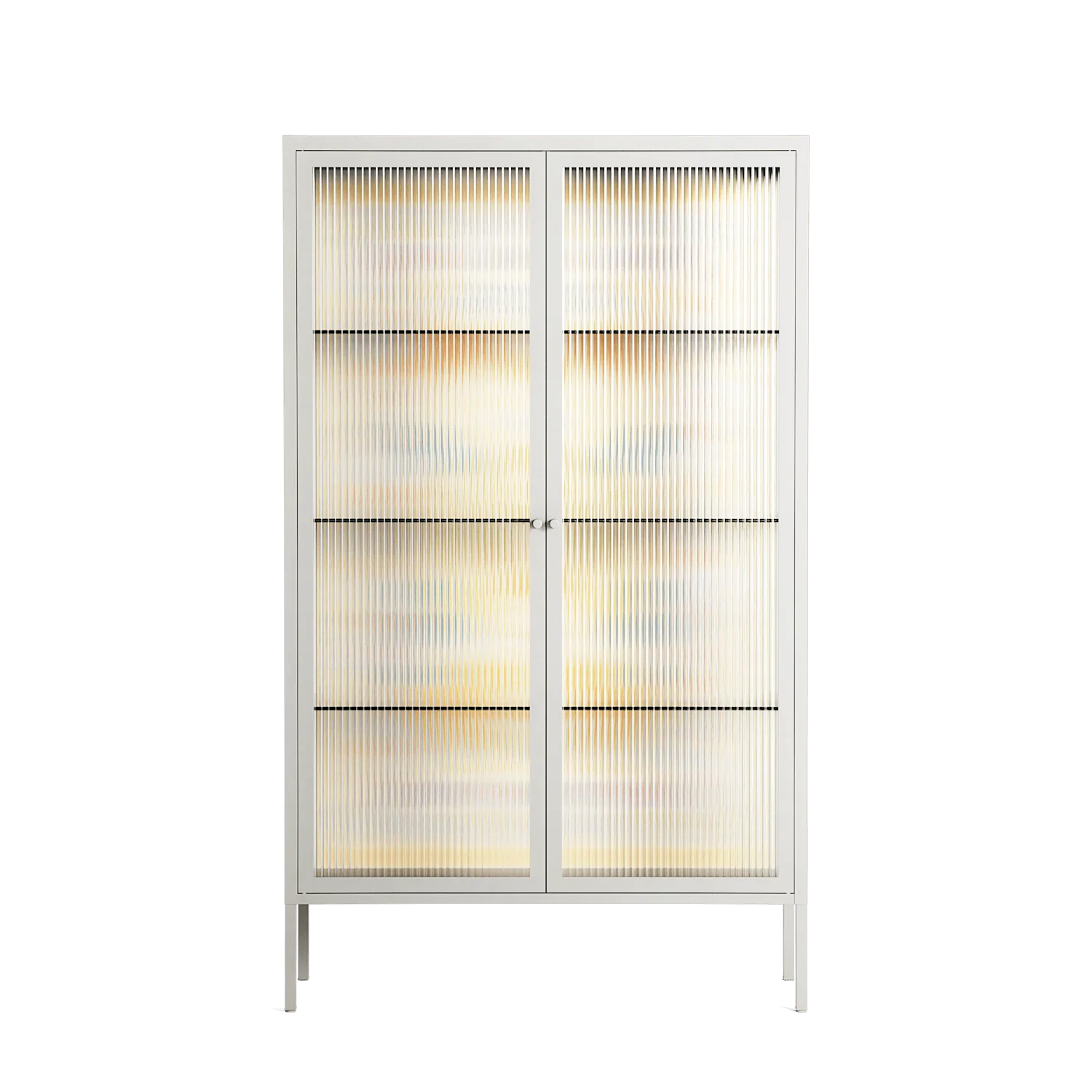 Sunbrother 3 - Cabinet - Nick Liefhebber - Chalk - Reeded glass