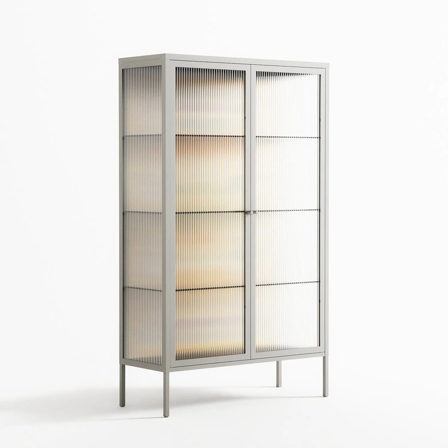 Sunbrother 3 - Cabinet - Nick Liefhebber - Chalk - Reeded glass - Image 4