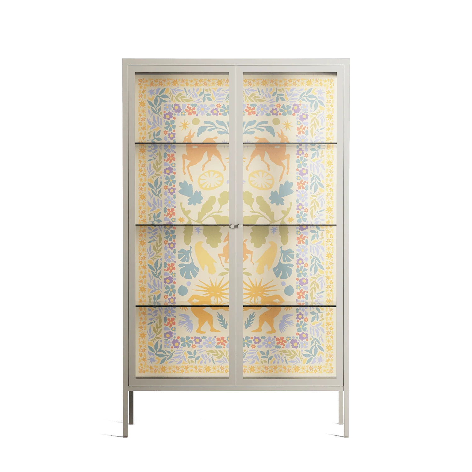 Sunbrother 3 - Cabinet - Nick Liefhebber - Pebble - Clear glass