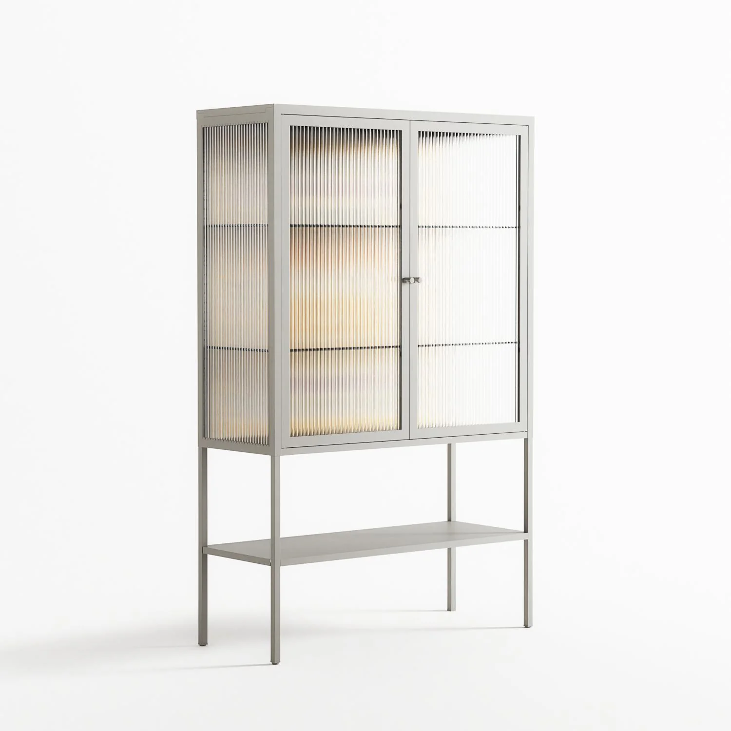 Sunbrother 3 - Loft Cabinet - Nick Liefhebber - Chalk - Reeded glass - Image 4