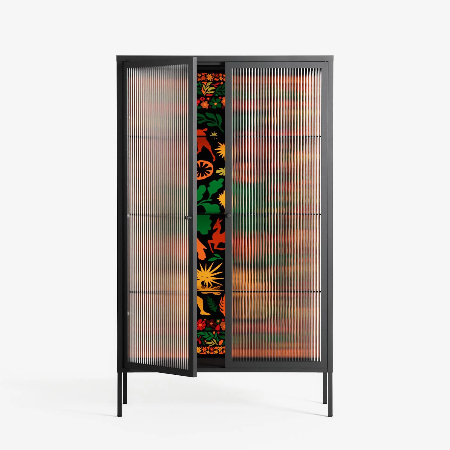 Sunbrother - Cabinet - Nick Liefhebber - Antracite - Reeded glass - Image 2