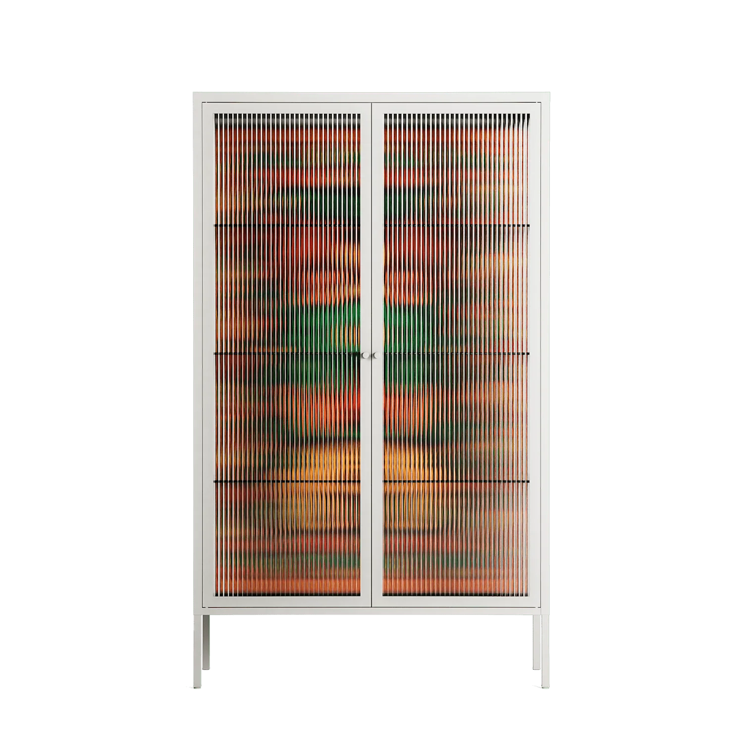 Sunbrother - Cabinet - Nick Liefhebber - Chalk - Reeded glass