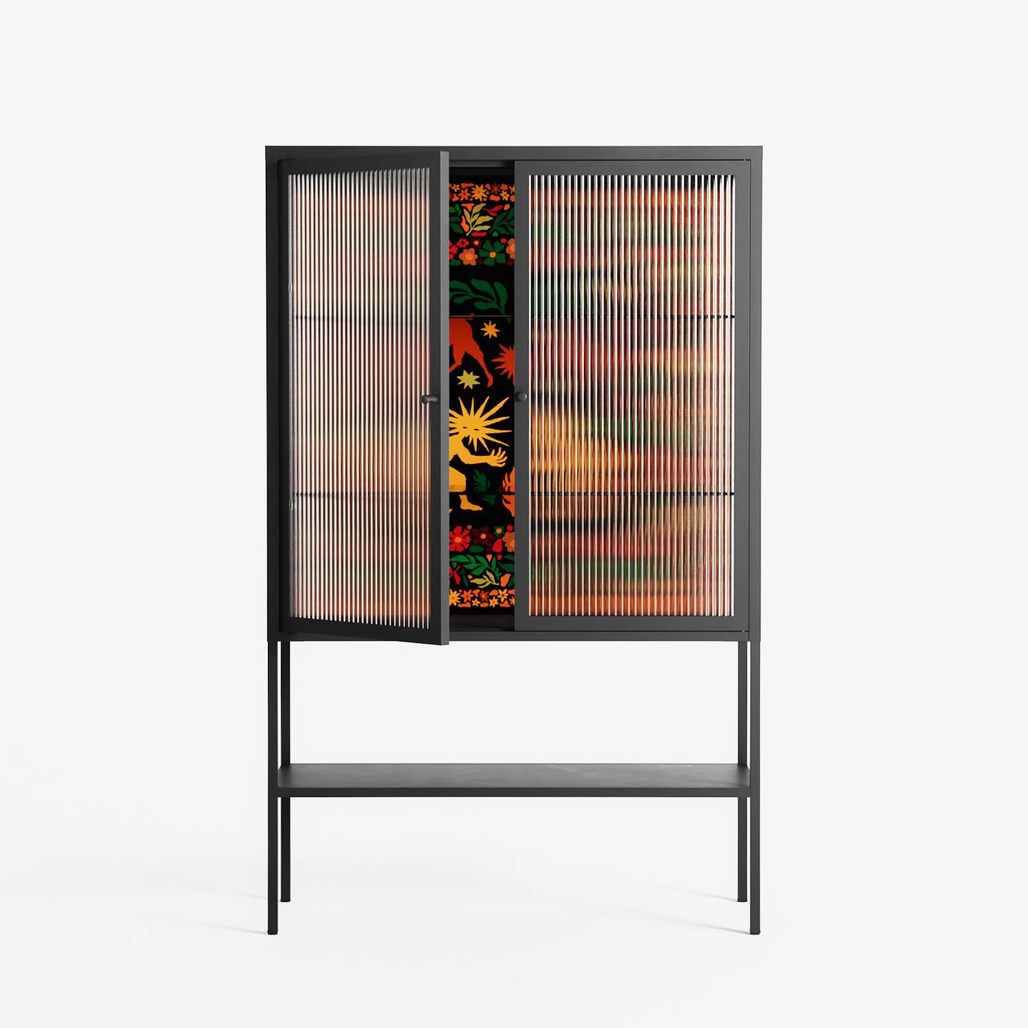 Sunbrother - Loft Cabinet - Nick Liefhebber - Antracite - Reeded glass - Image 2