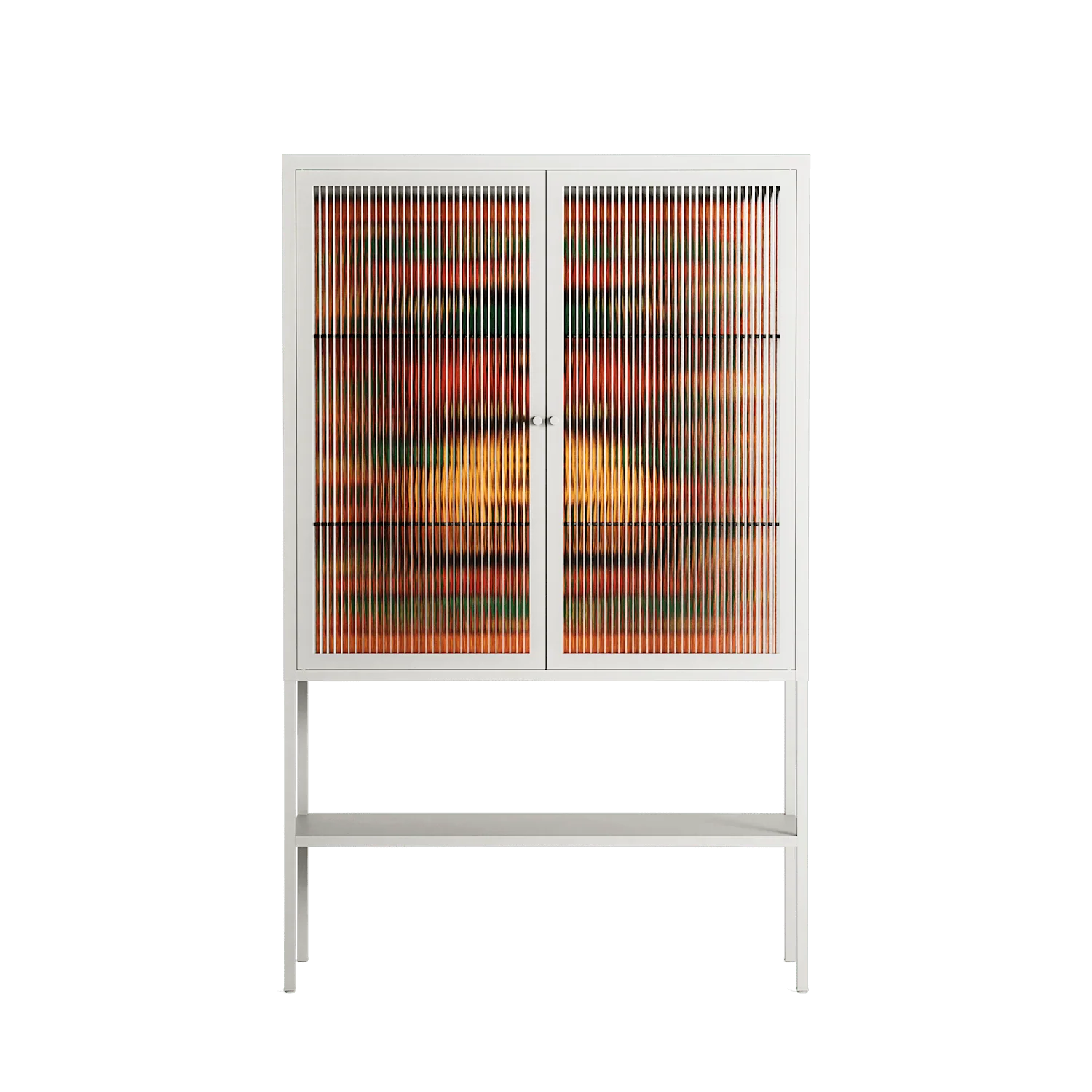 Sunbrother - Loft Cabinet - Nick Liefhebber - Chalk - Reeded glass